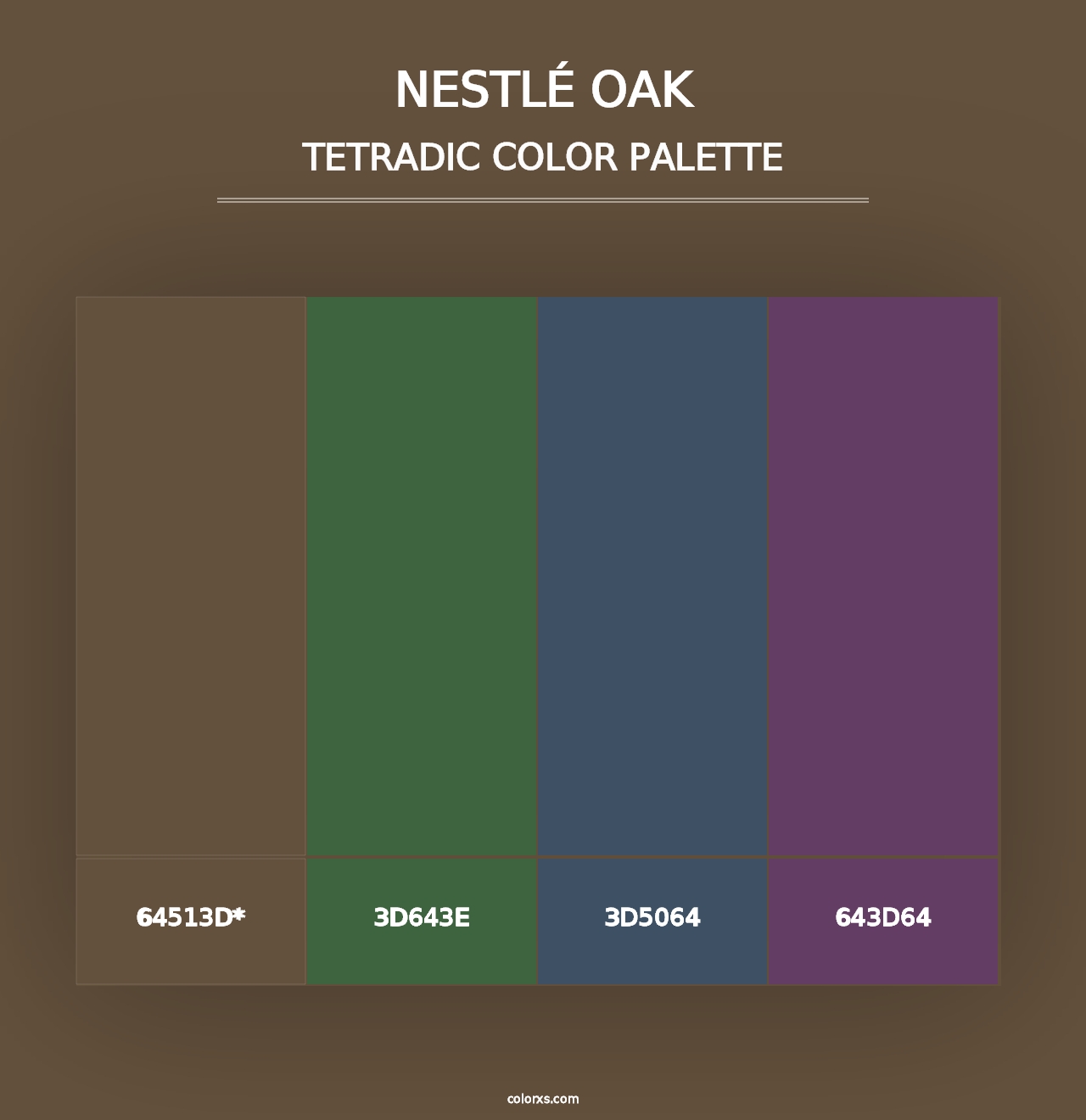 Nestlé Oak - Tetradic Color Palette