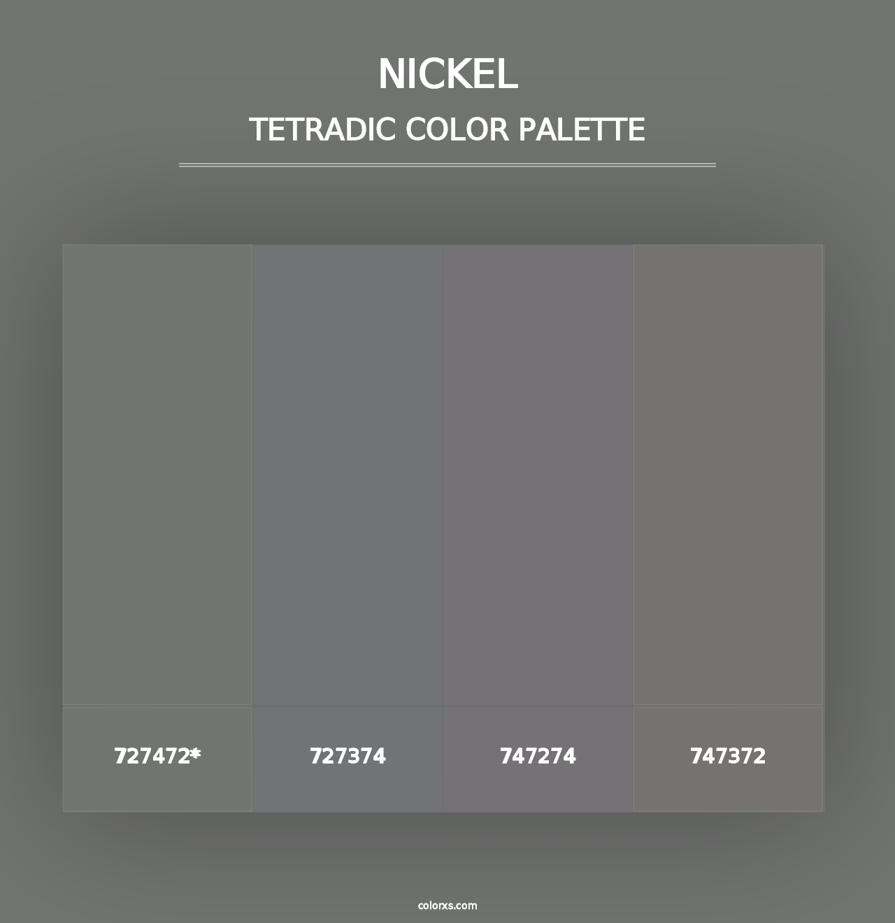 Nickel - Tetradic Color Palette