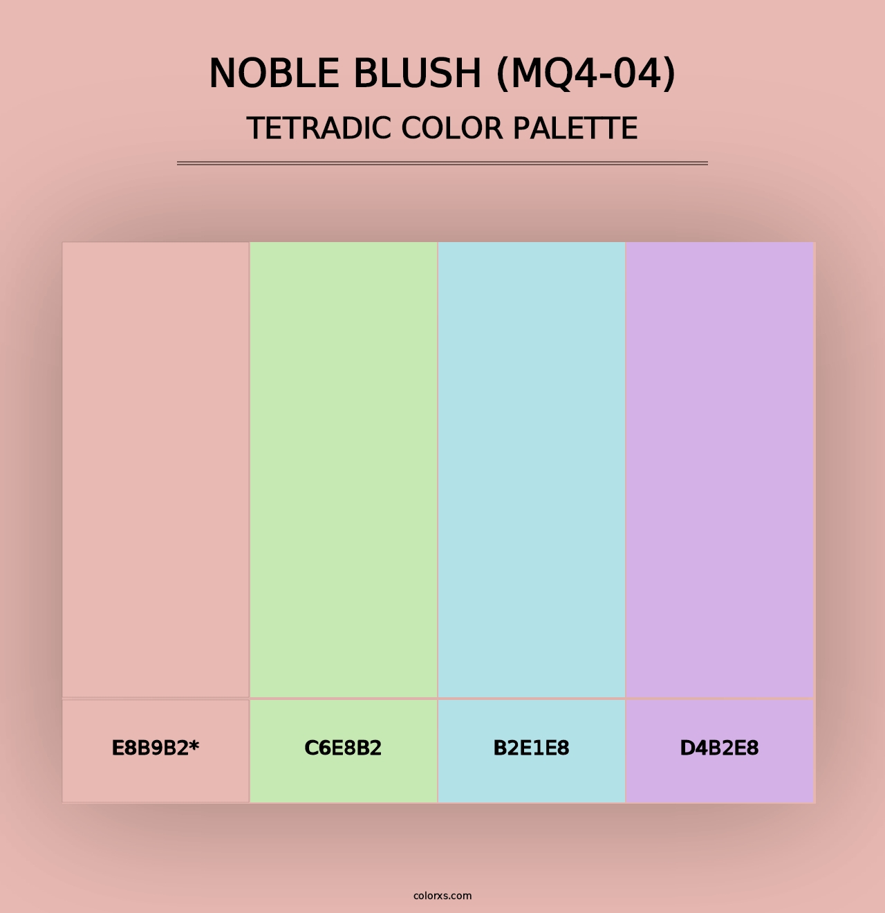 Noble Blush (MQ4-04) - Tetradic Color Palette