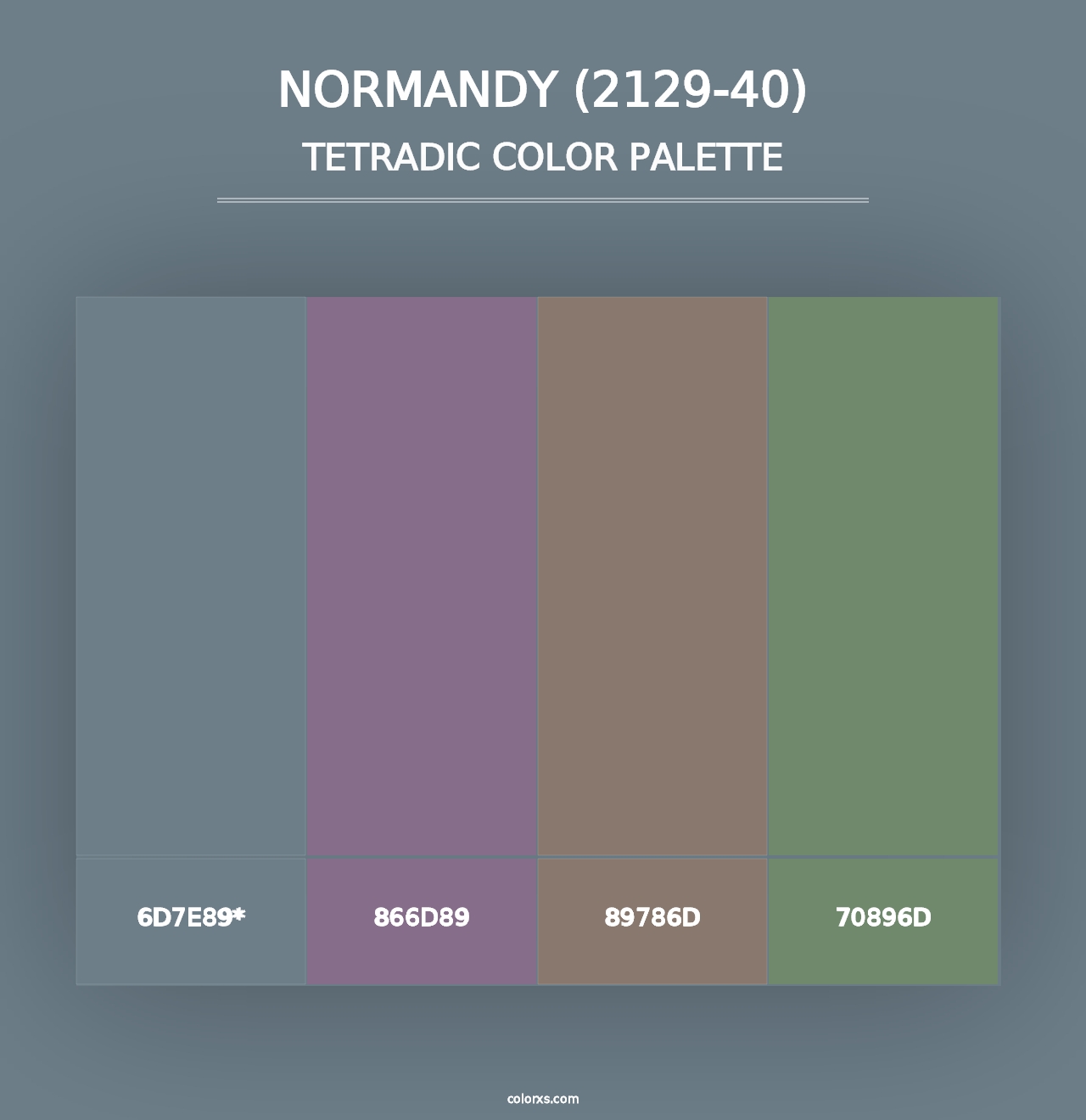 Normandy (2129-40) - Tetradic Color Palette