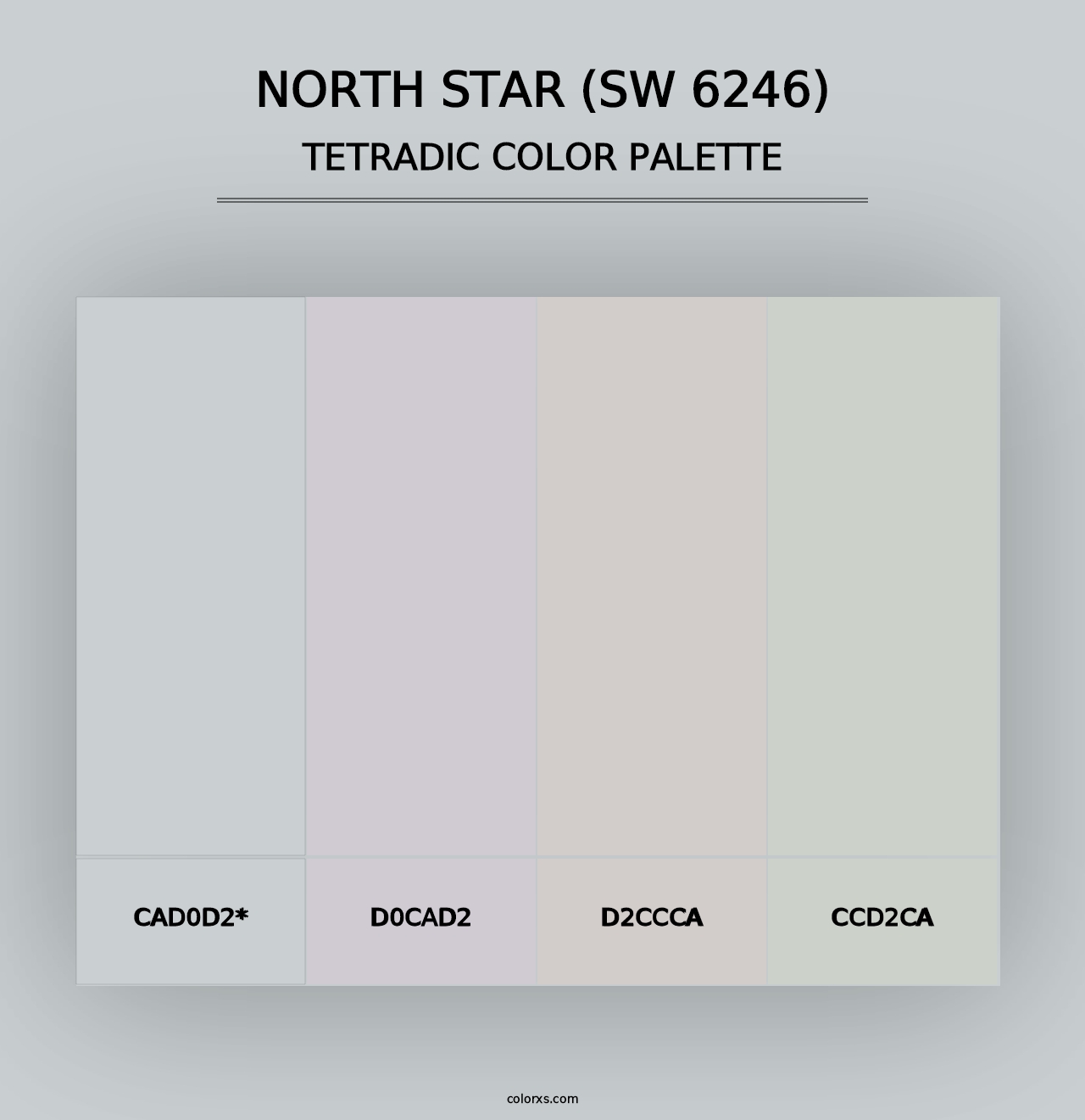 North Star (SW 6246) - Tetradic Color Palette