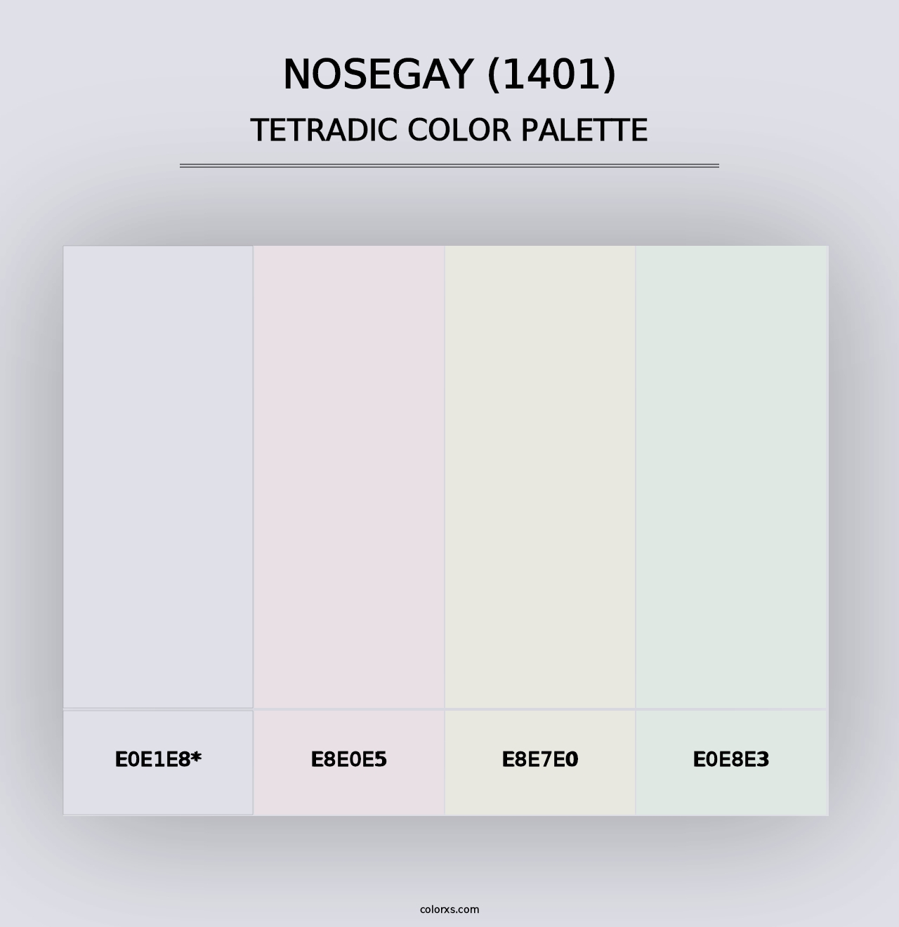 Nosegay (1401) - Tetradic Color Palette