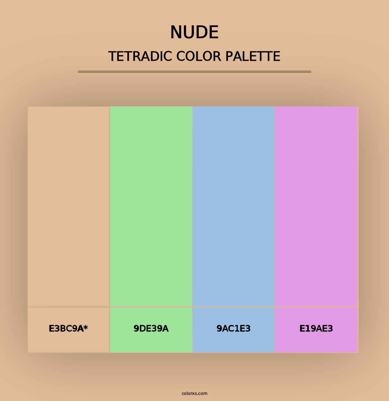 Nude - Tetradic Color Palette