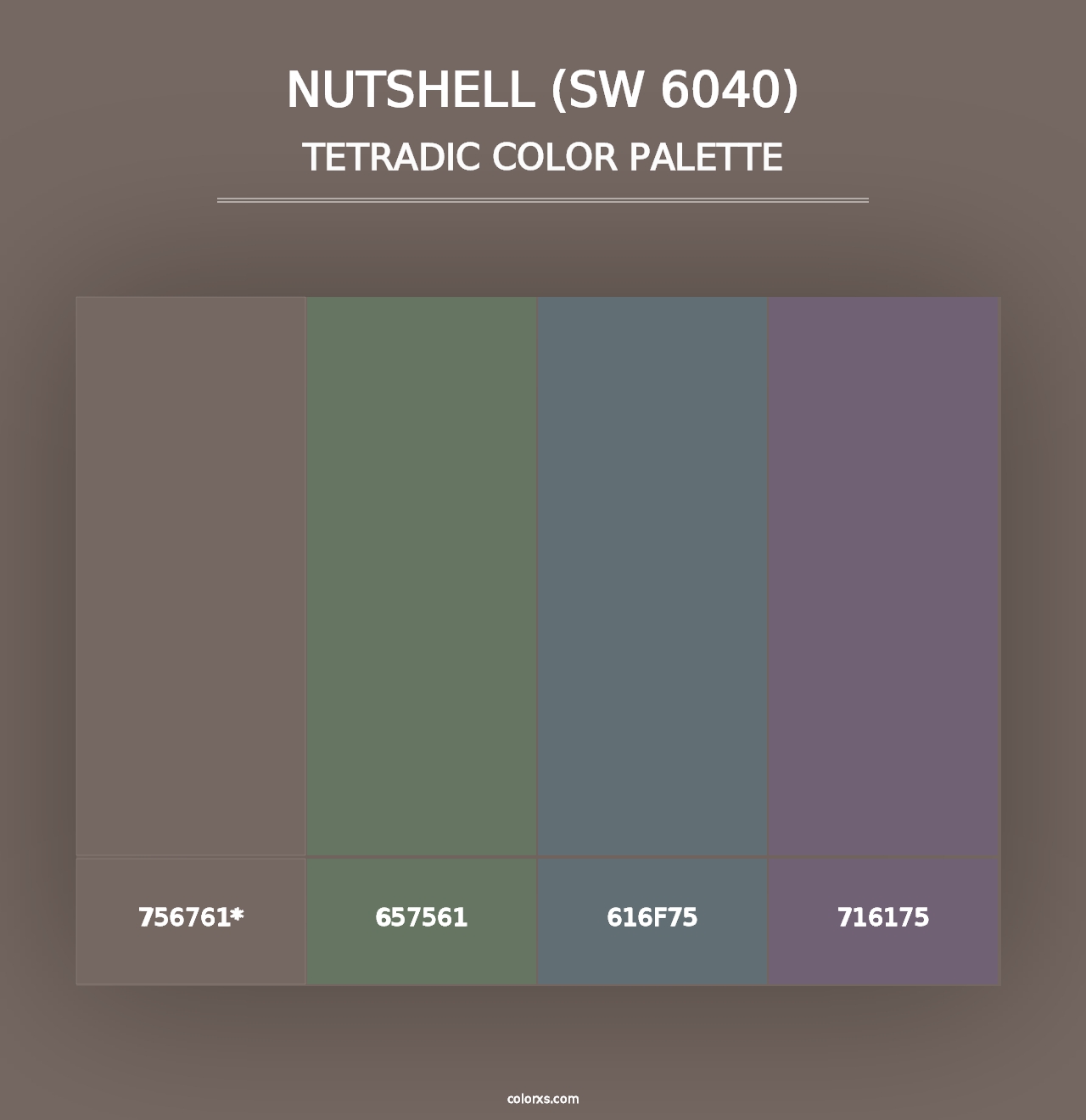 Nutshell (SW 6040) - Tetradic Color Palette