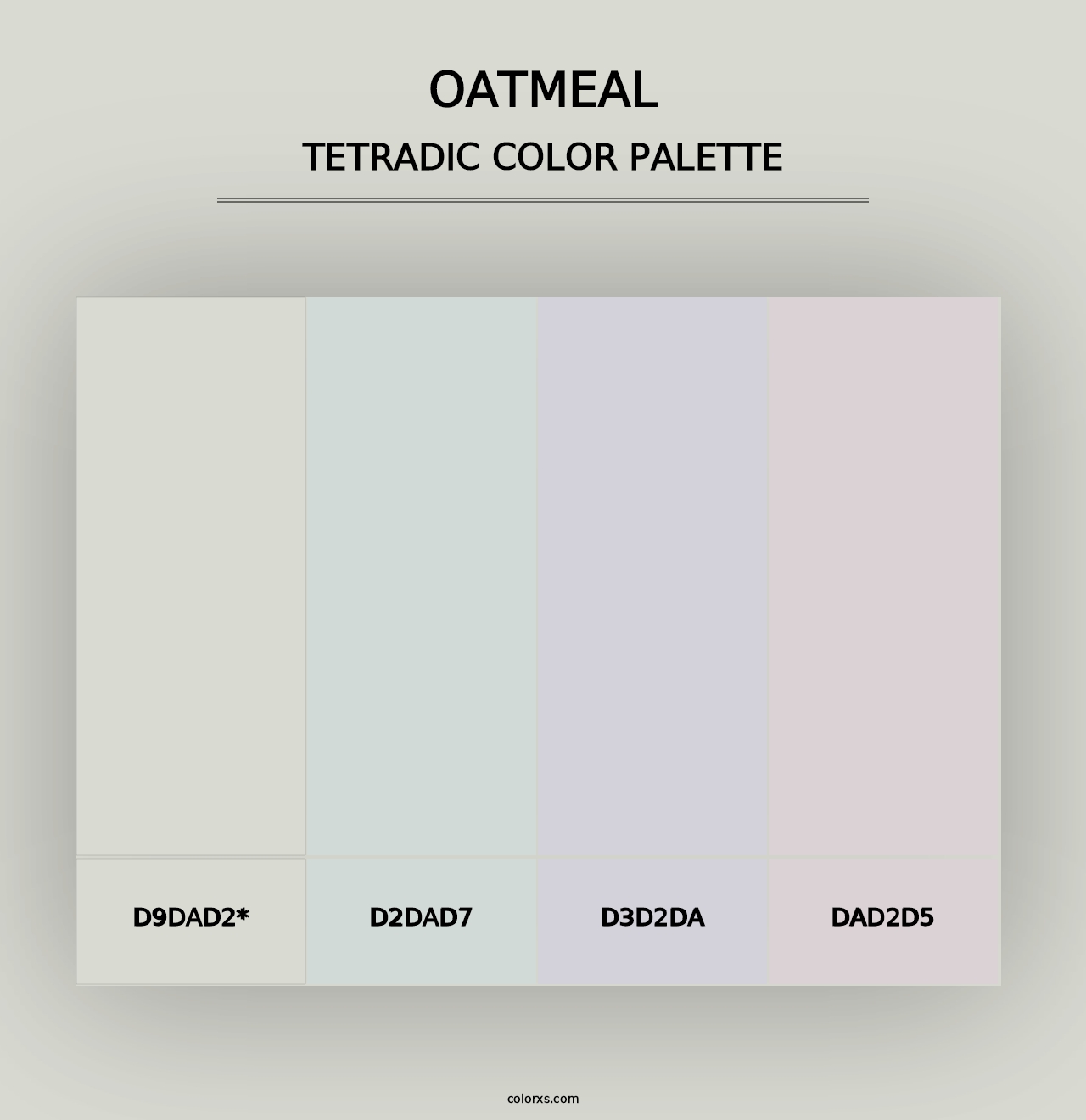 Oatmeal - Tetradic Color Palette