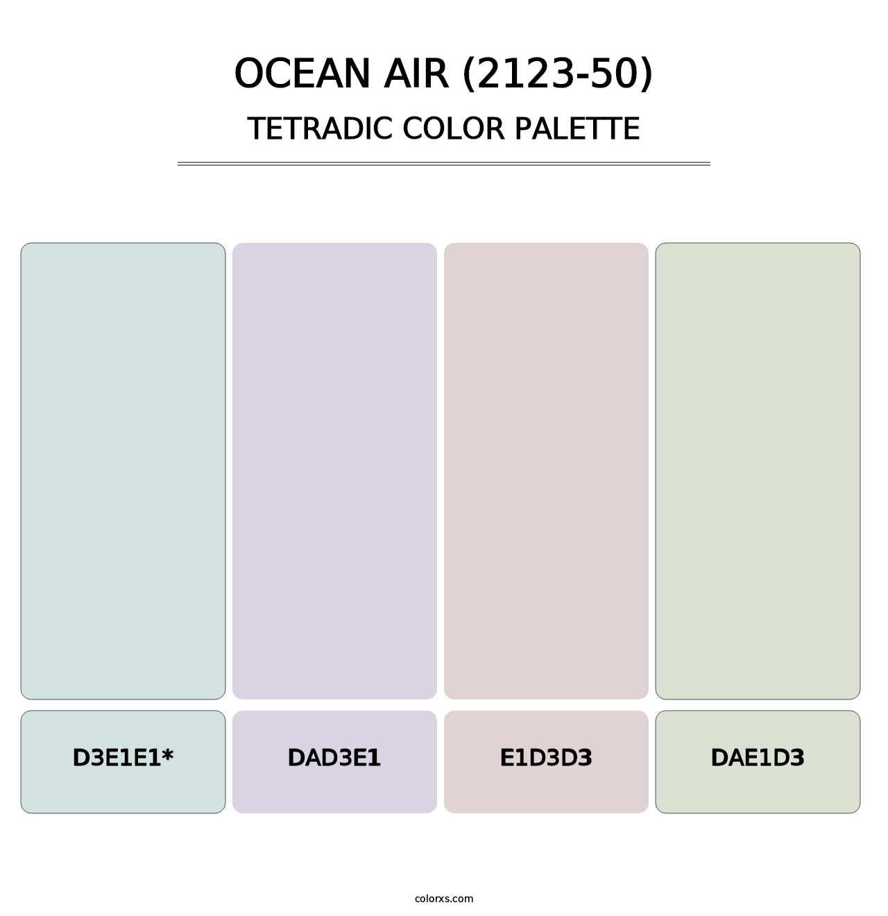 Ocean Air (2123-50) - Tetradic Color Palette