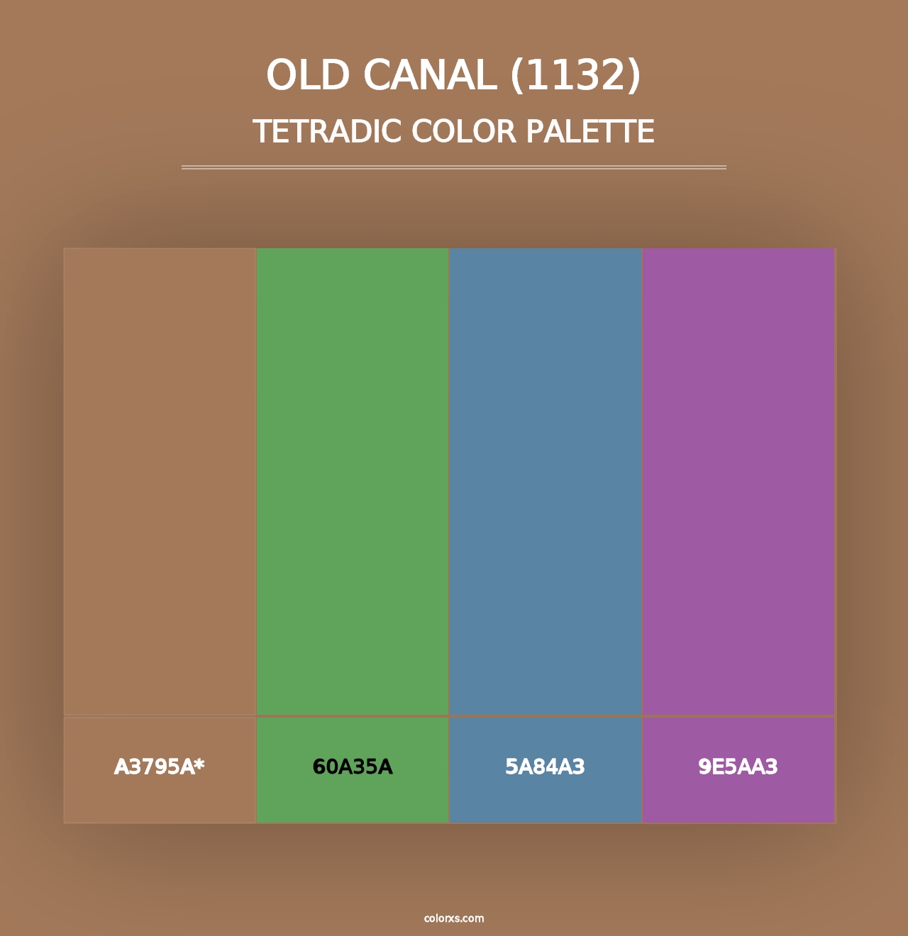 Old Canal (1132) - Tetradic Color Palette