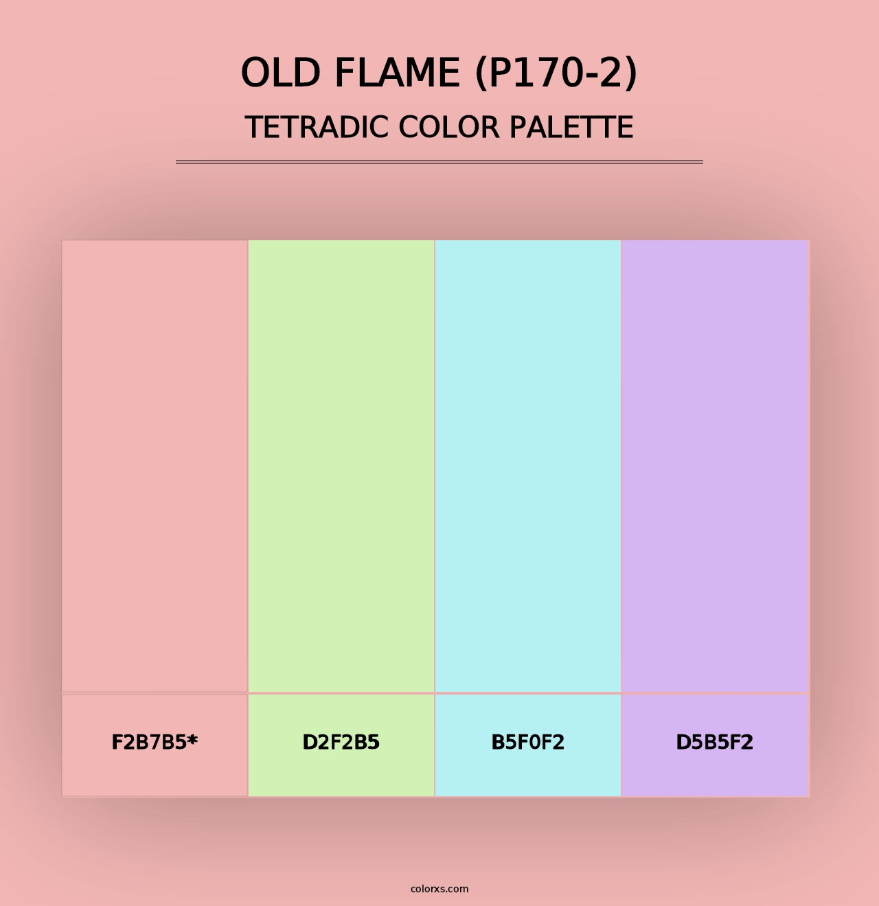 Old Flame (P170-2) - Tetradic Color Palette