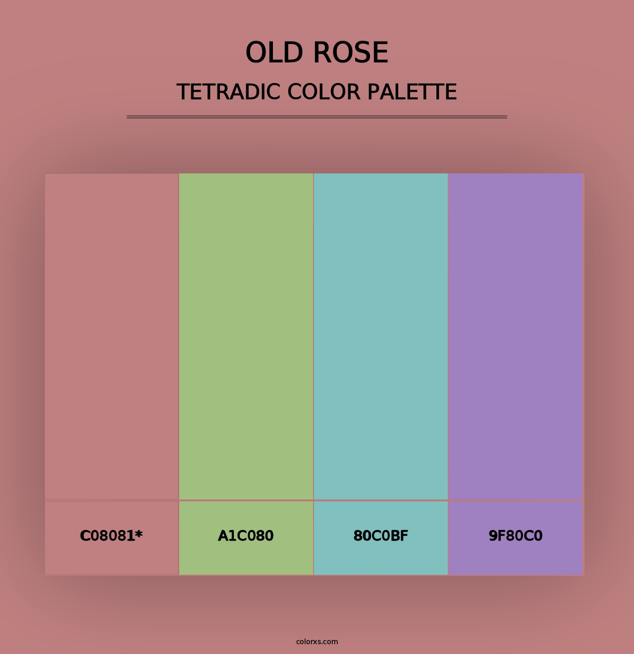 Old Rose - Tetradic Color Palette