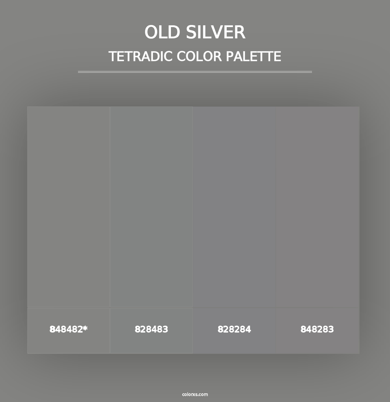 Old Silver - Tetradic Color Palette