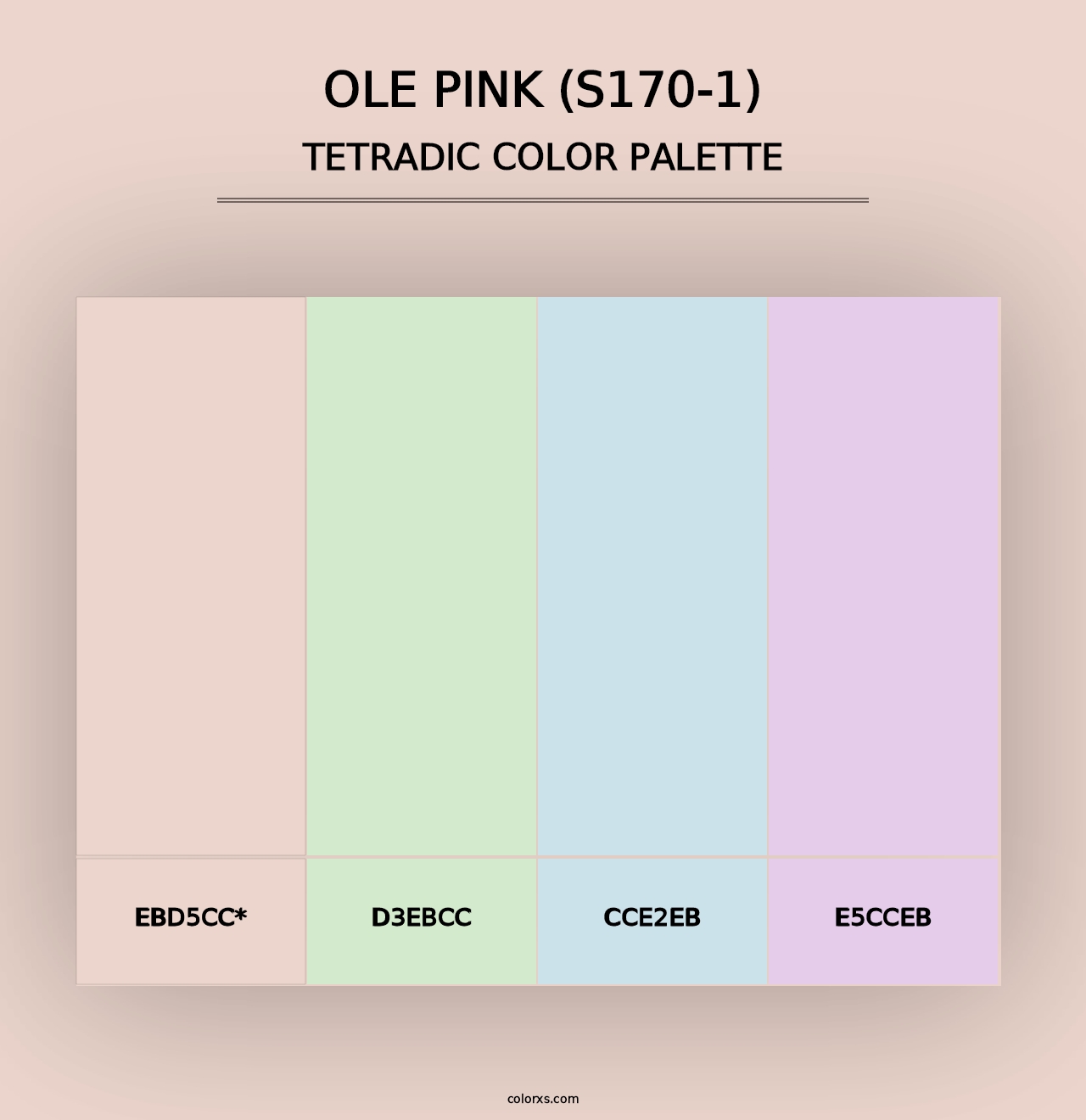 Ole Pink (S170-1) - Tetradic Color Palette