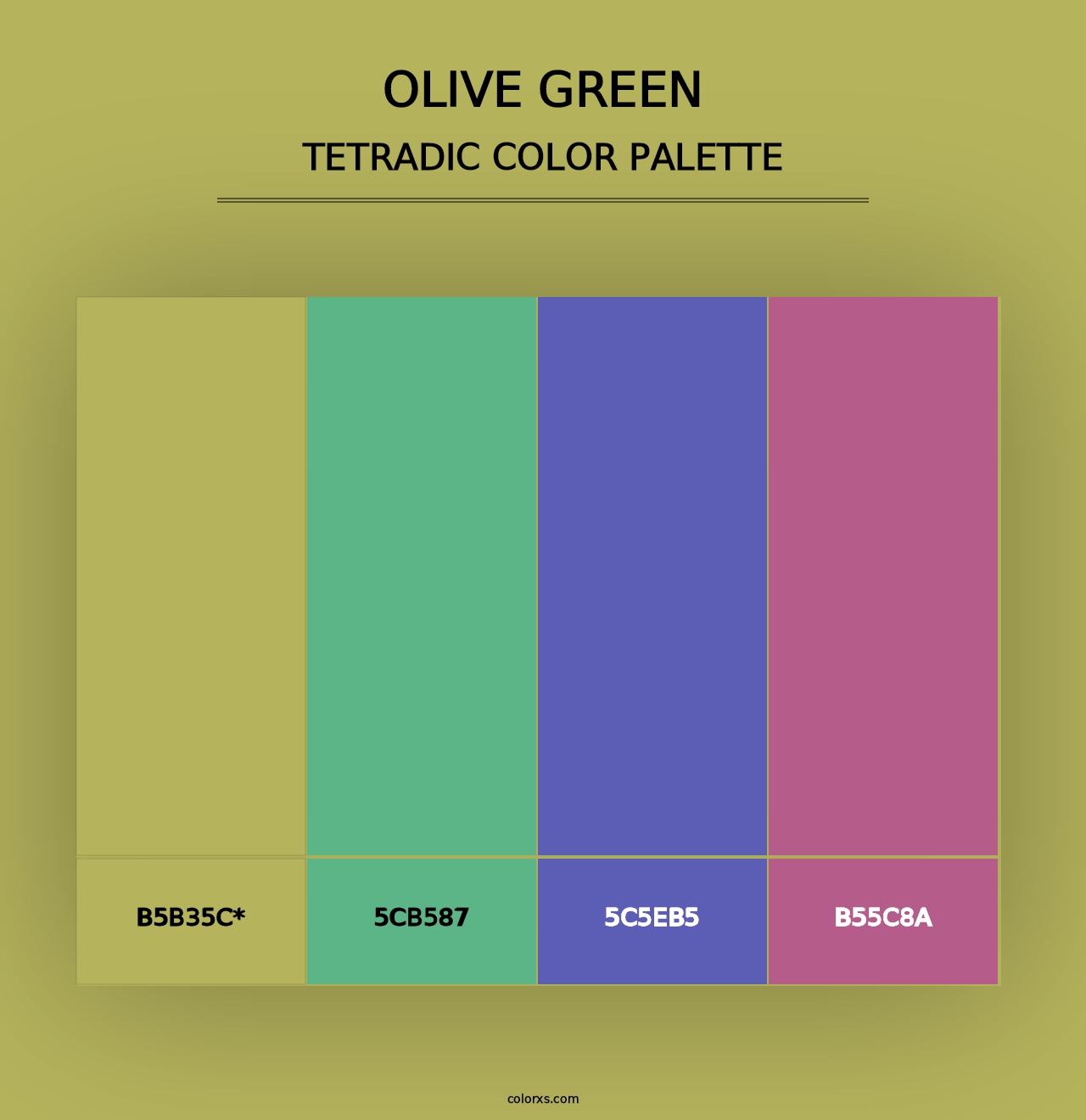 Olive Green - Tetradic Color Palette