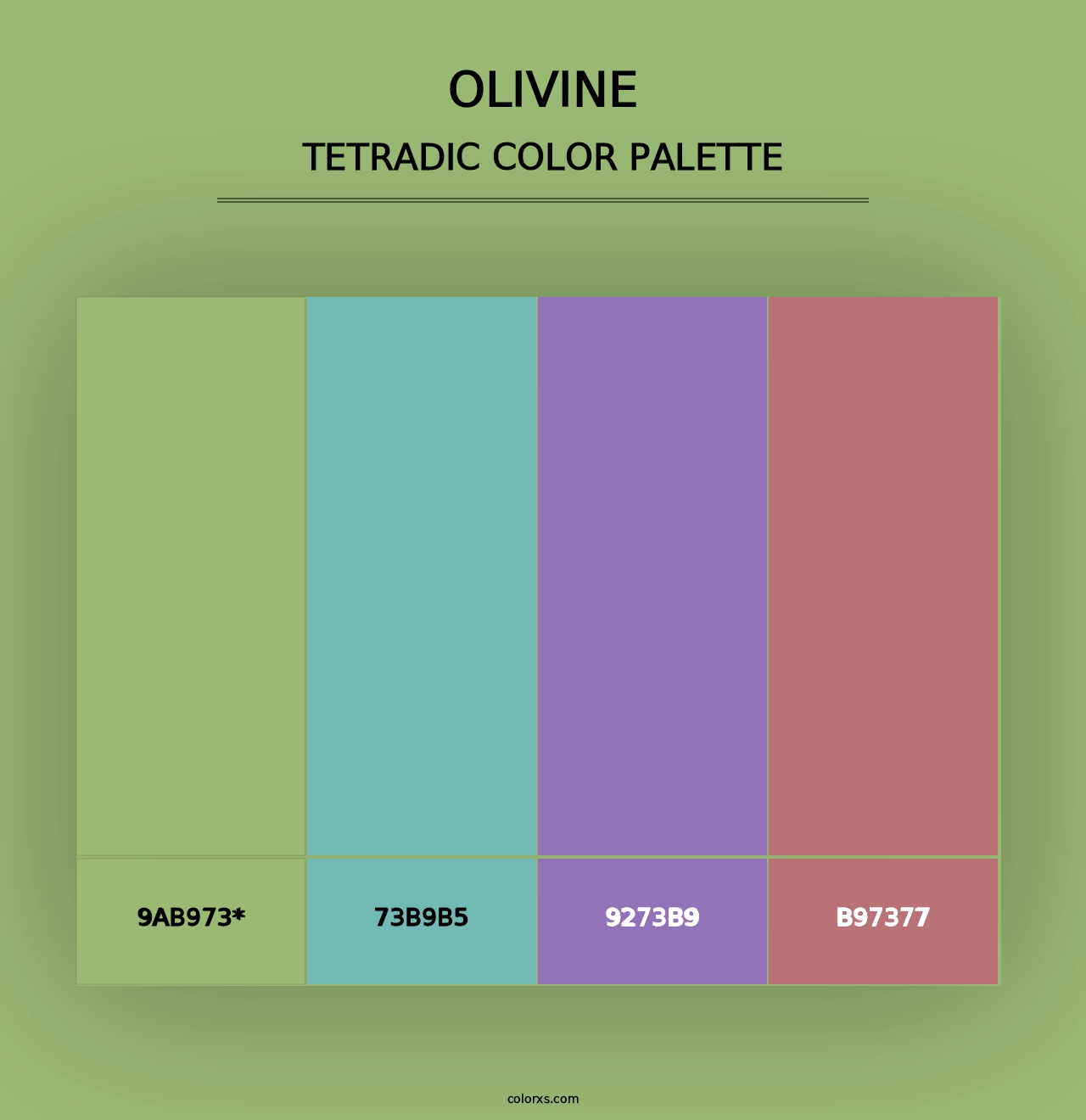 Olivine - Tetradic Color Palette