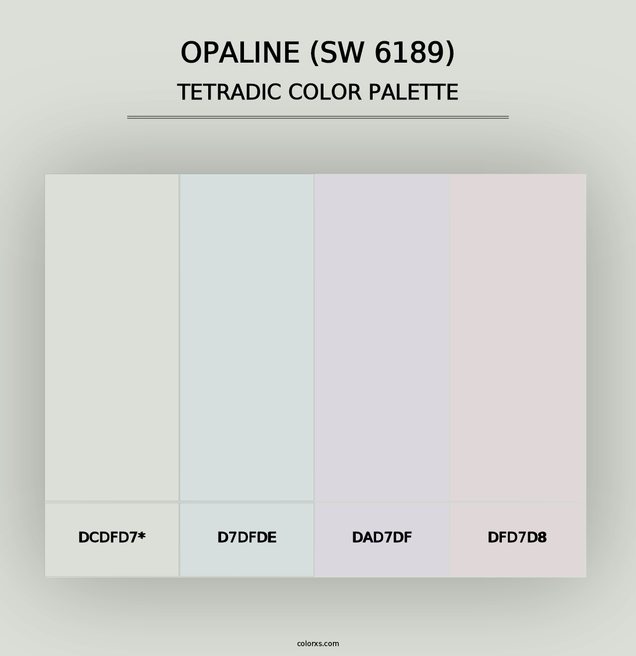 Opaline (SW 6189) - Tetradic Color Palette