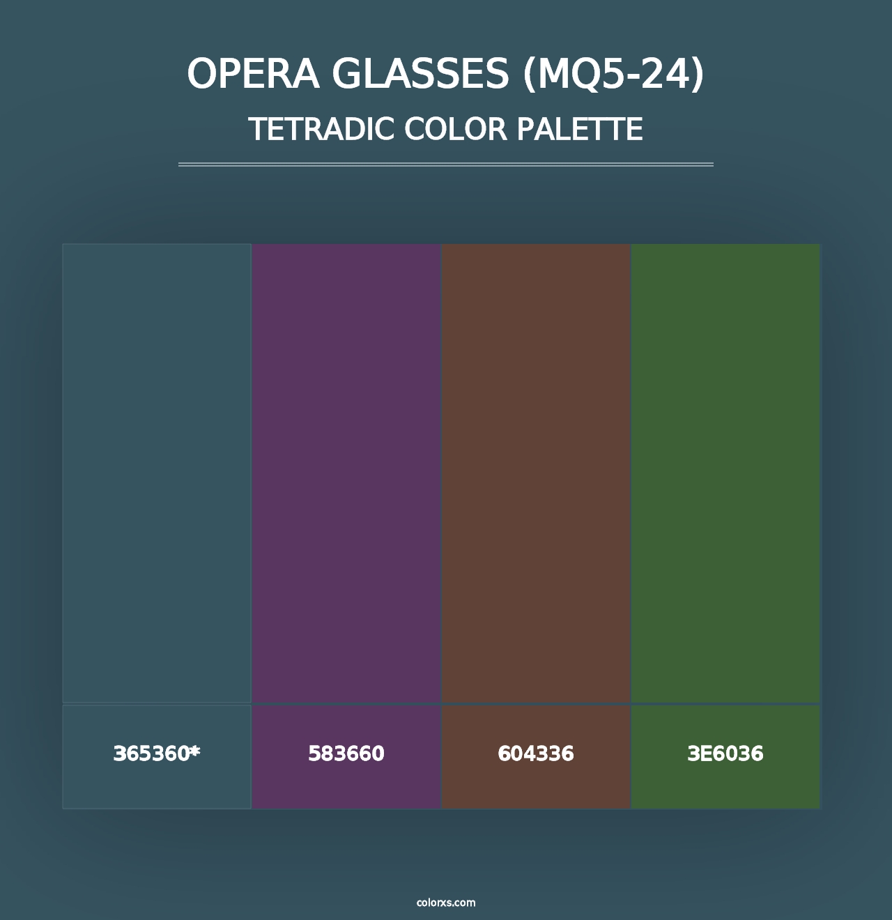 Opera Glasses (MQ5-24) - Tetradic Color Palette