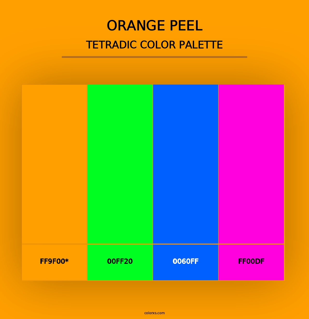 Orange Peel - Tetradic Color Palette