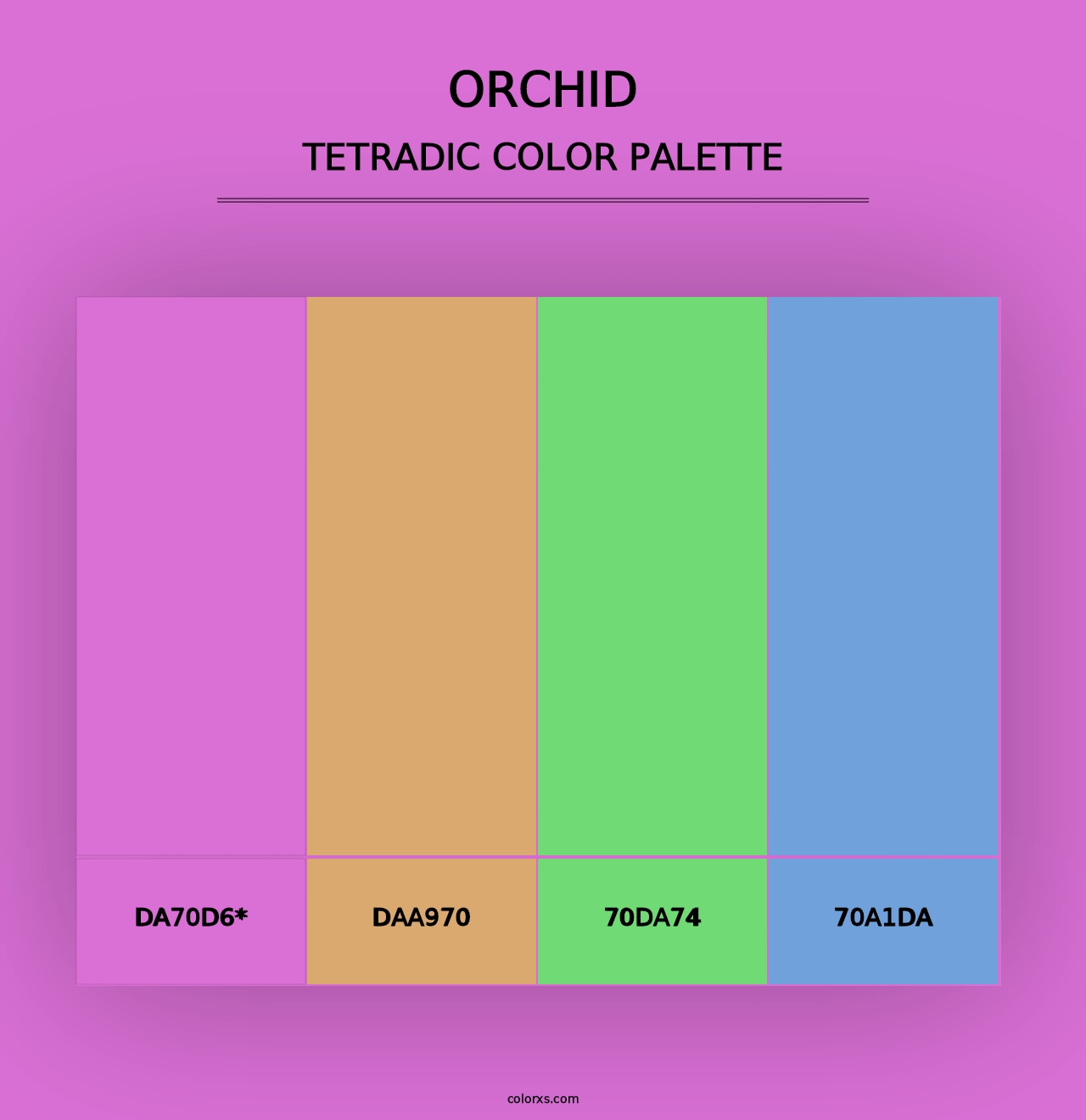 Orchid - Tetradic Color Palette