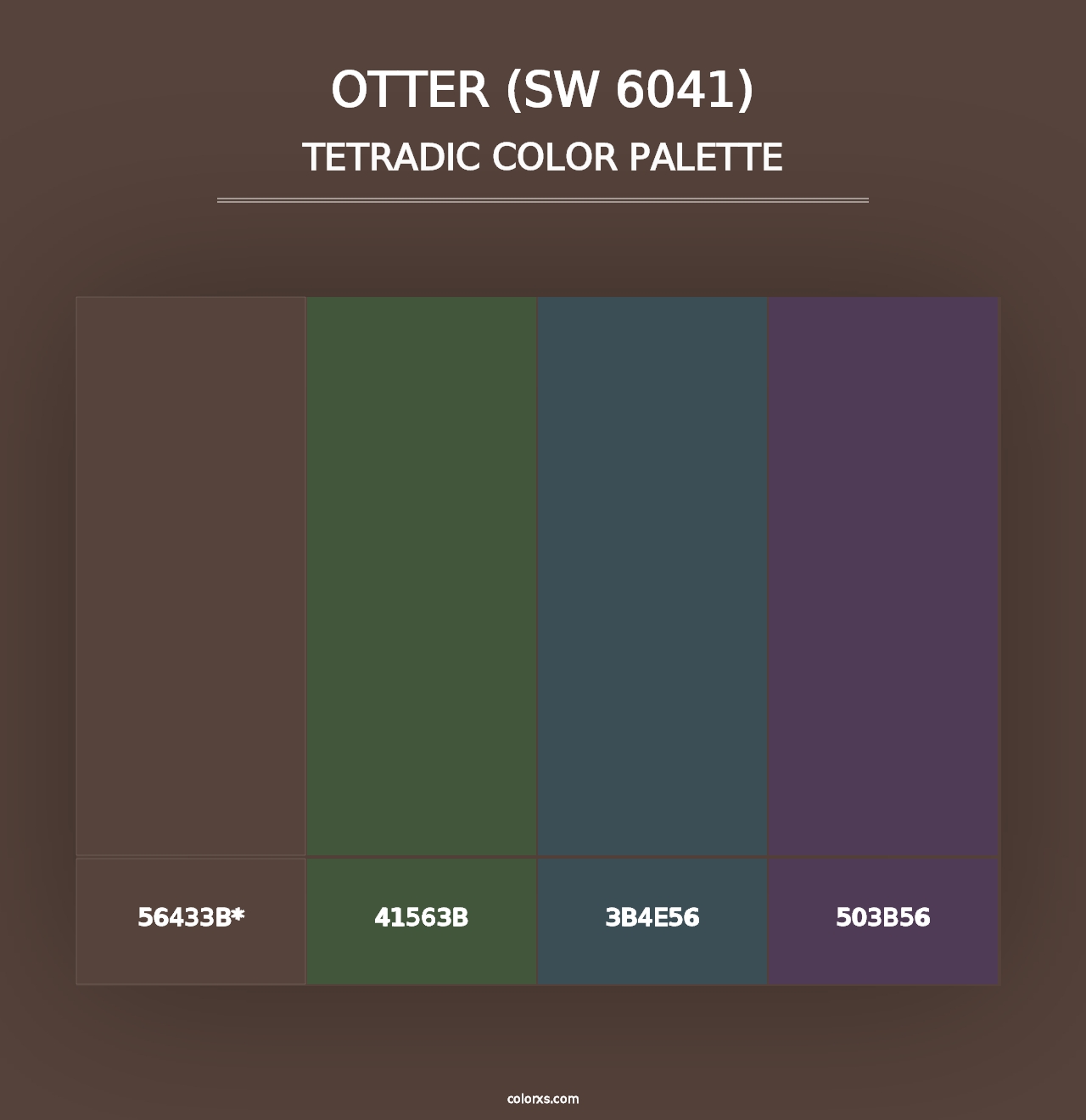 Otter (SW 6041) - Tetradic Color Palette