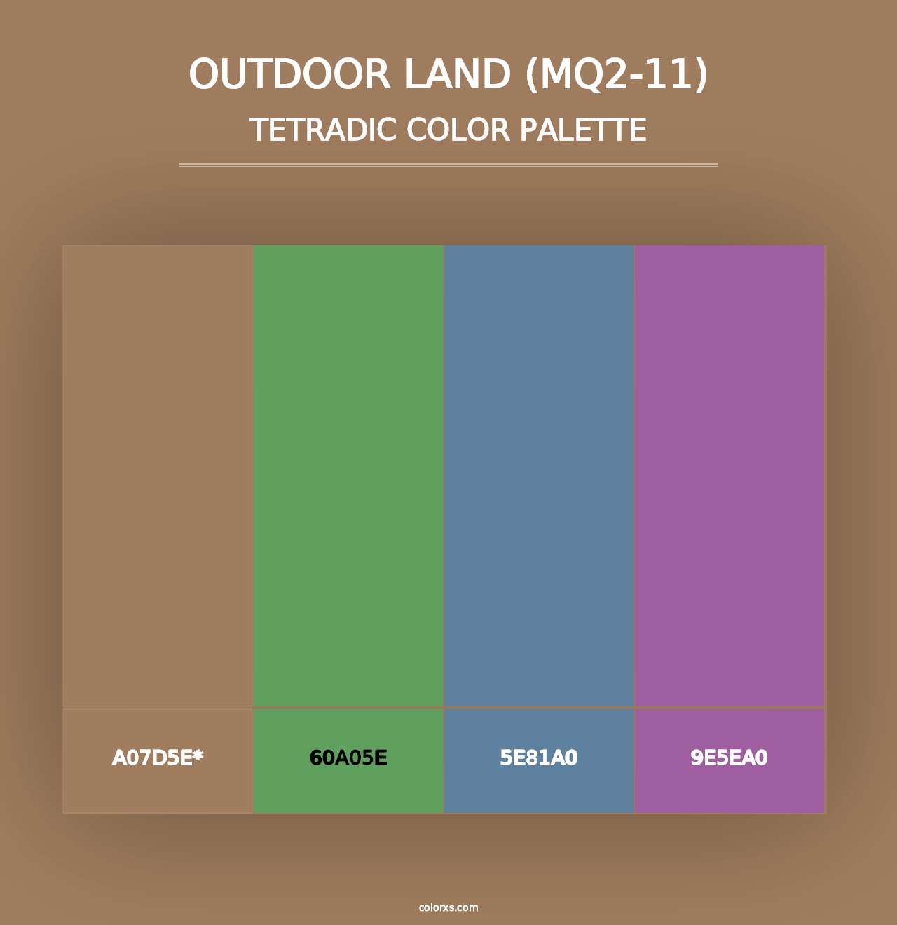 Outdoor Land (MQ2-11) - Tetradic Color Palette