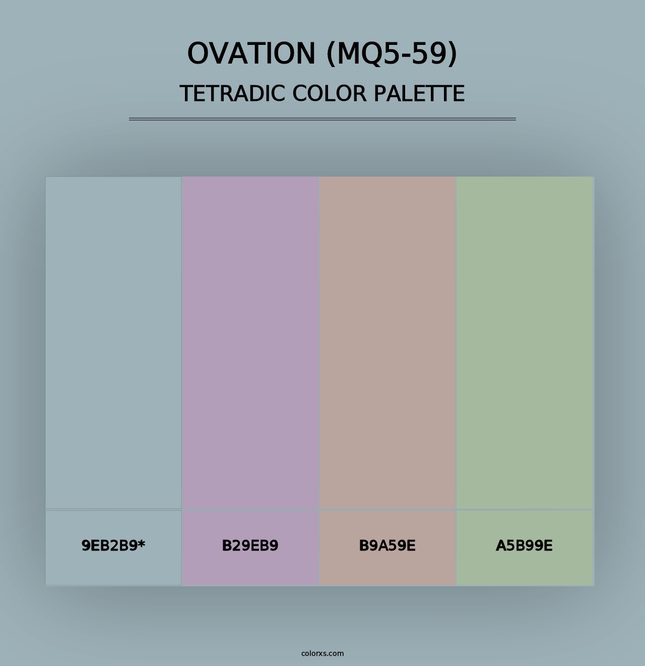 Ovation (MQ5-59) - Tetradic Color Palette