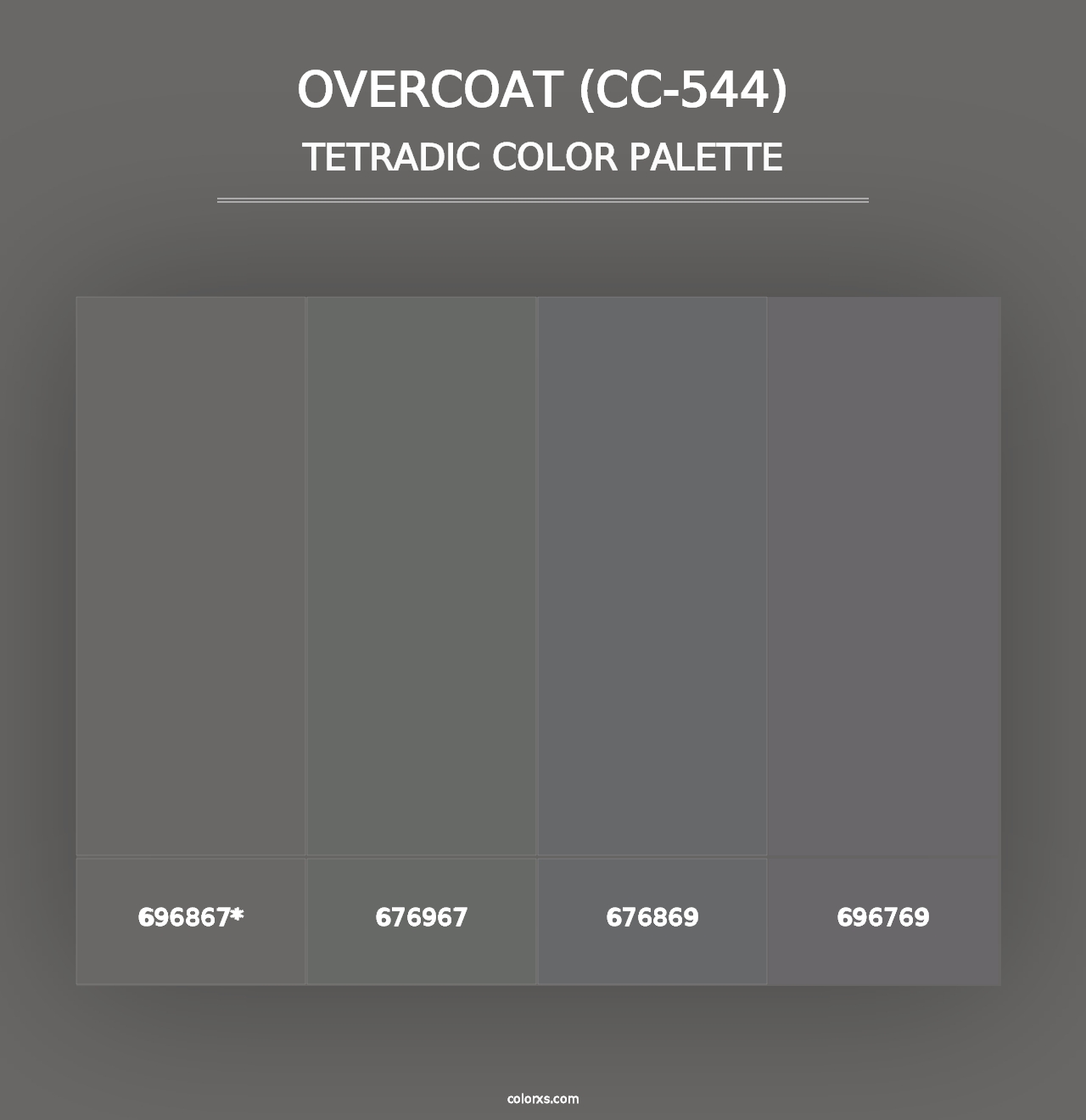 Overcoat (CC-544) - Tetradic Color Palette