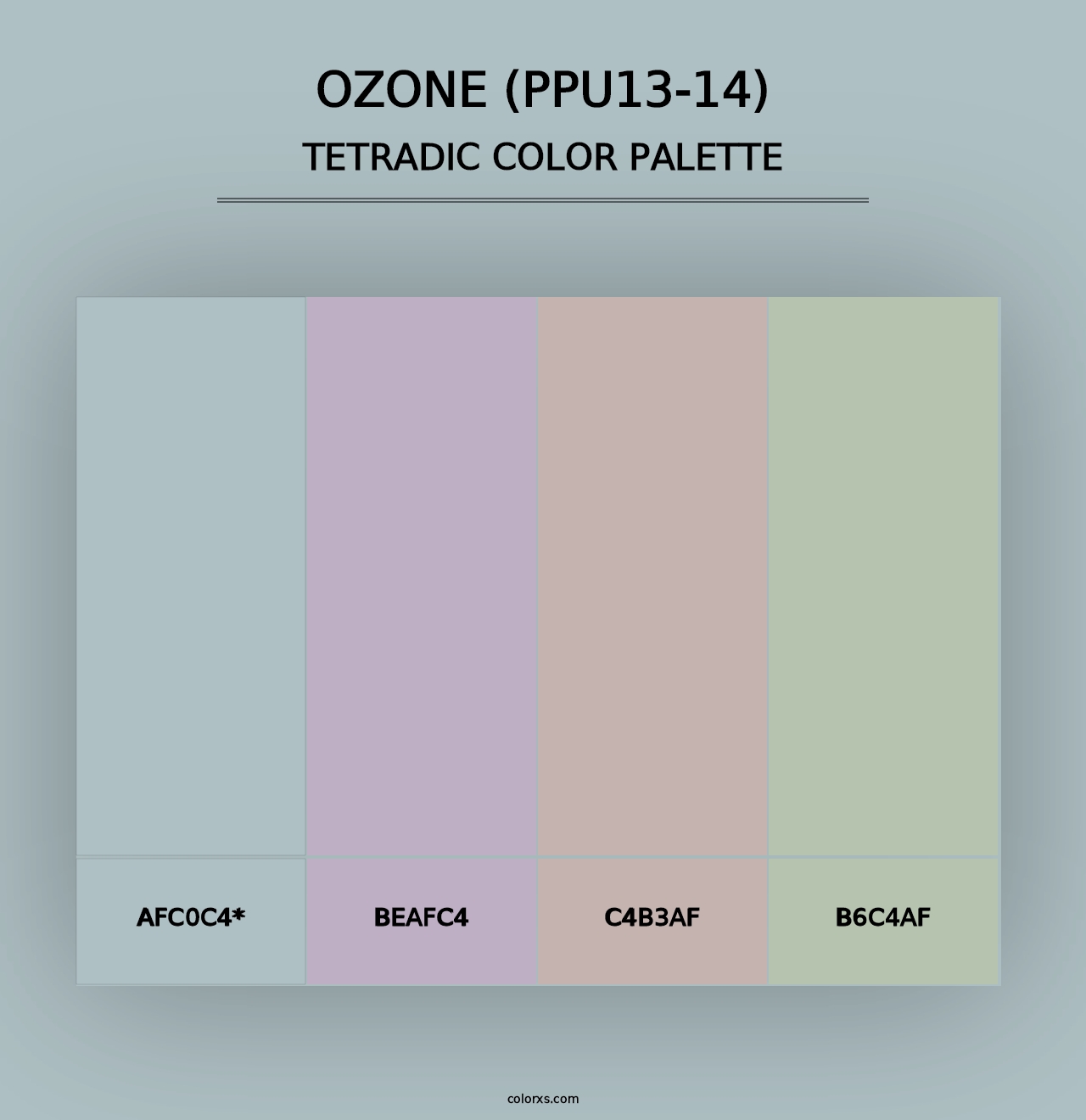 Ozone (PPU13-14) - Tetradic Color Palette