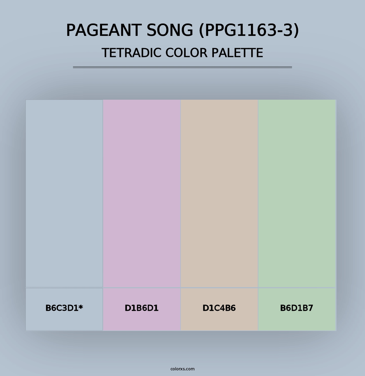 Pageant Song (PPG1163-3) - Tetradic Color Palette