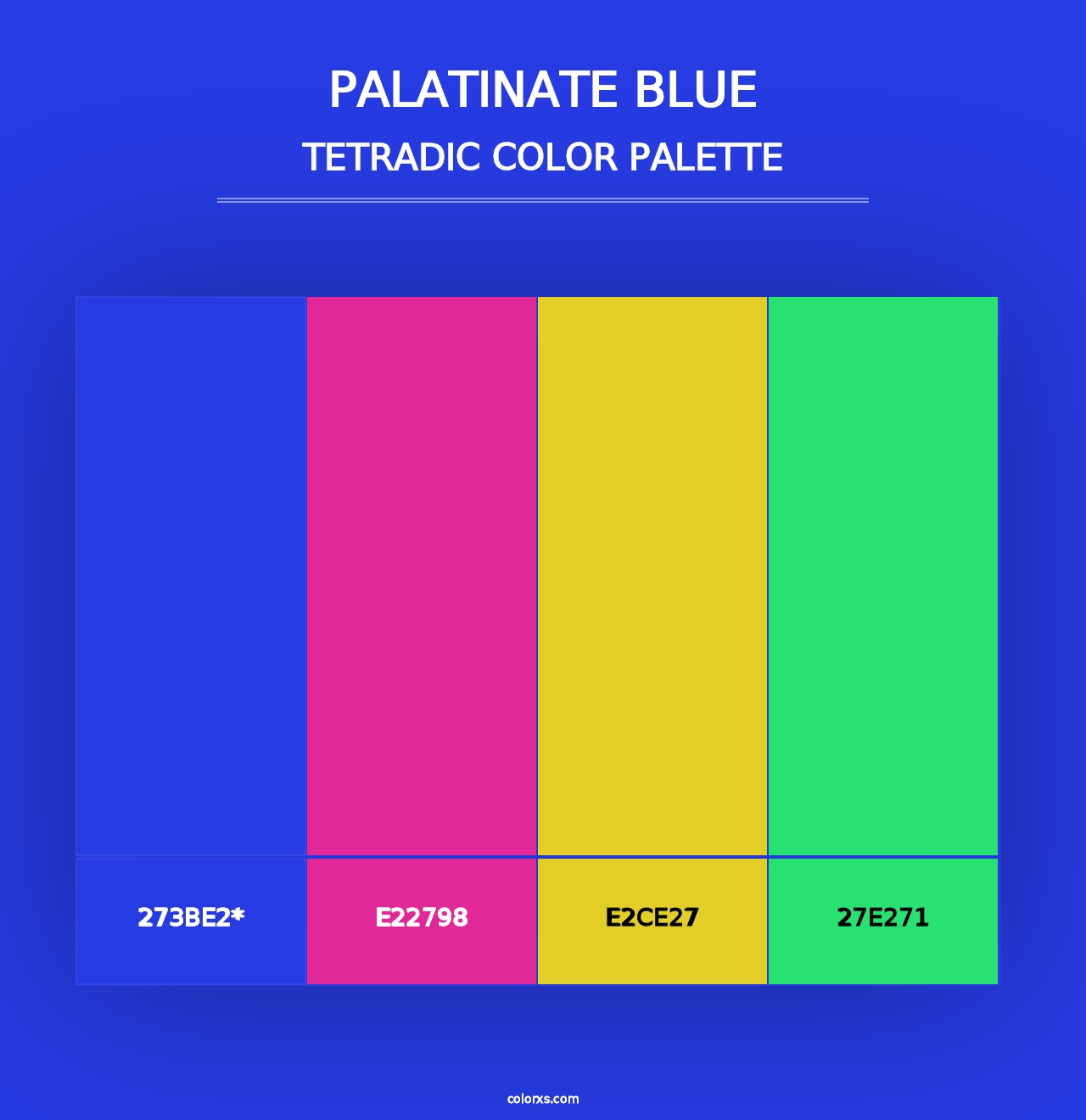 Palatinate Blue - Tetradic Color Palette