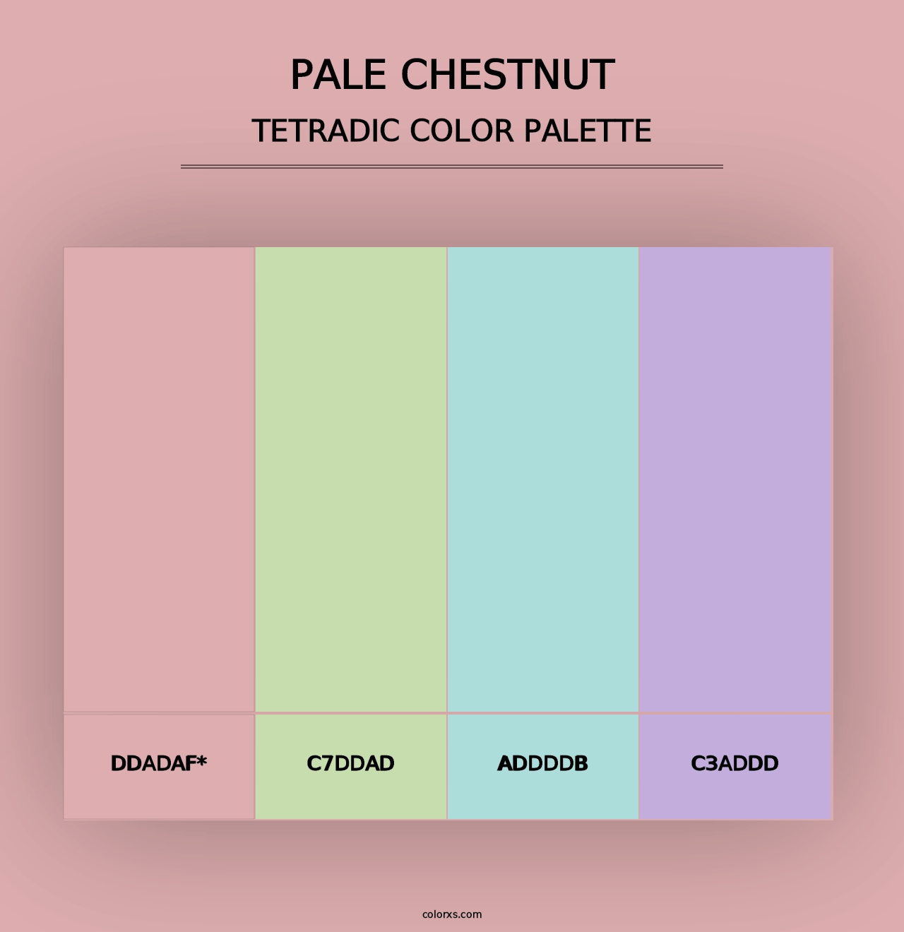 Pale Chestnut - Tetradic Color Palette