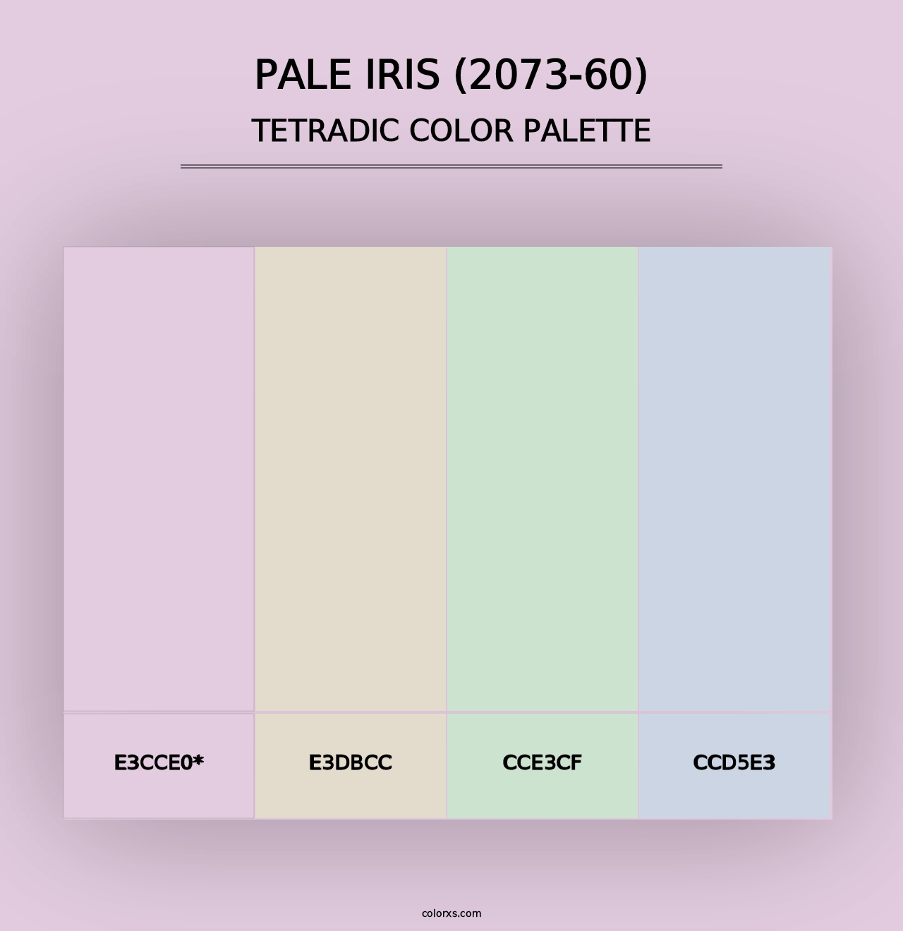 Pale Iris (2073-60) - Tetradic Color Palette