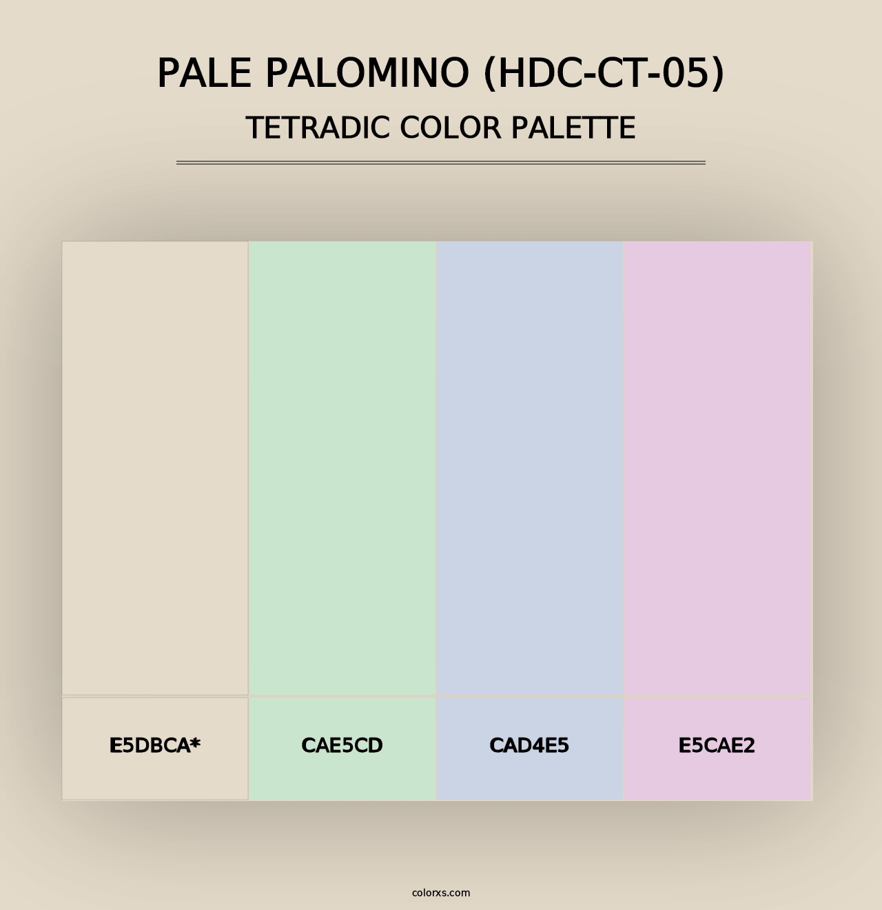 Pale Palomino (HDC-CT-05) - Tetradic Color Palette