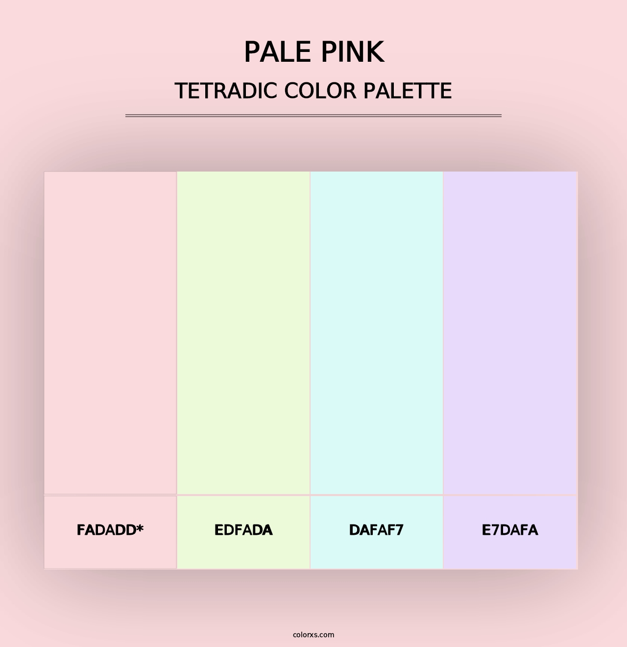 Pale Pink - Tetradic Color Palette