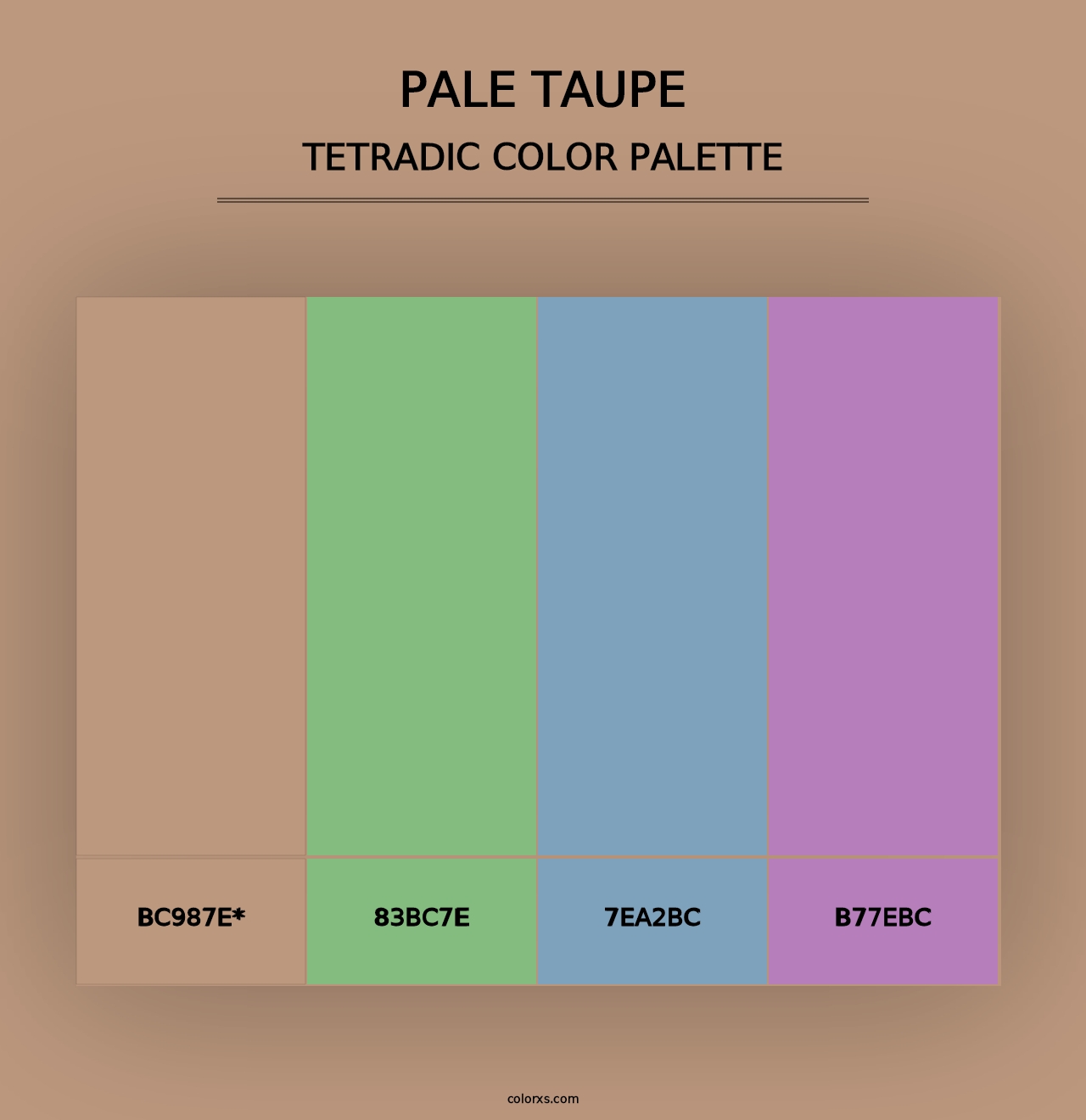 Pale Taupe - Tetradic Color Palette