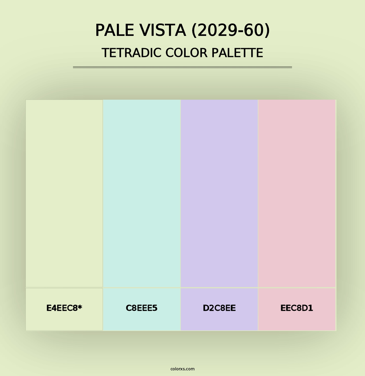 Pale Vista (2029-60) - Tetradic Color Palette