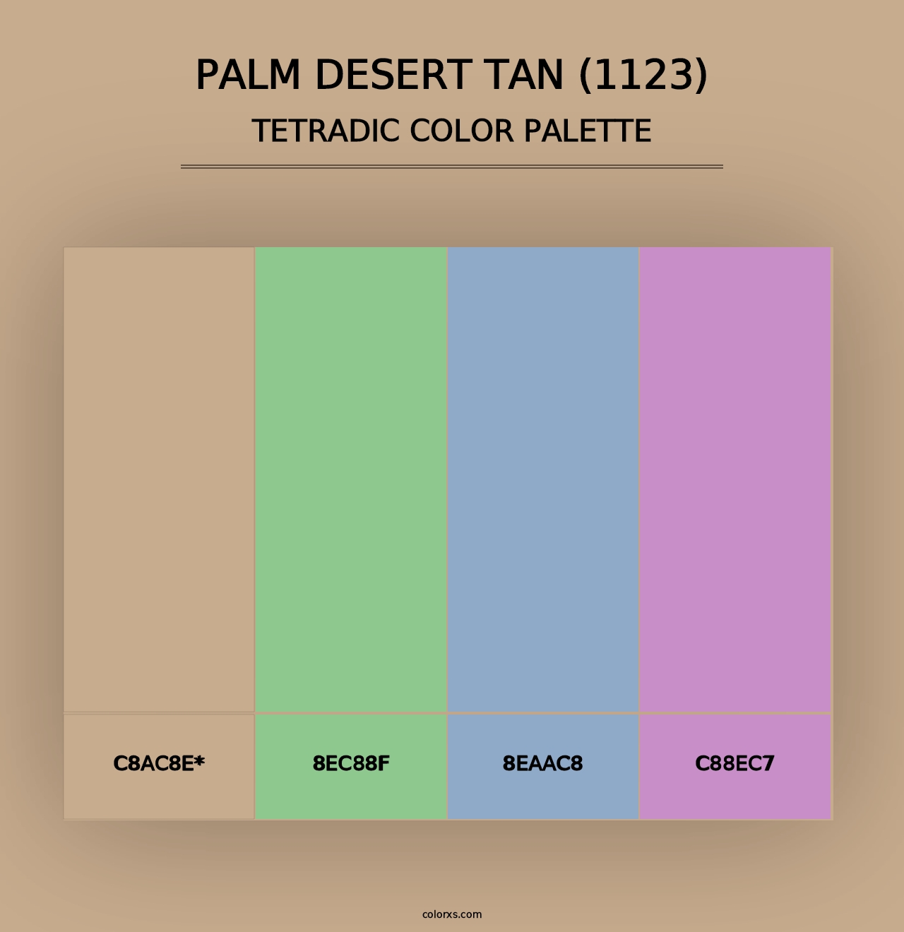 Palm Desert Tan (1123) - Tetradic Color Palette