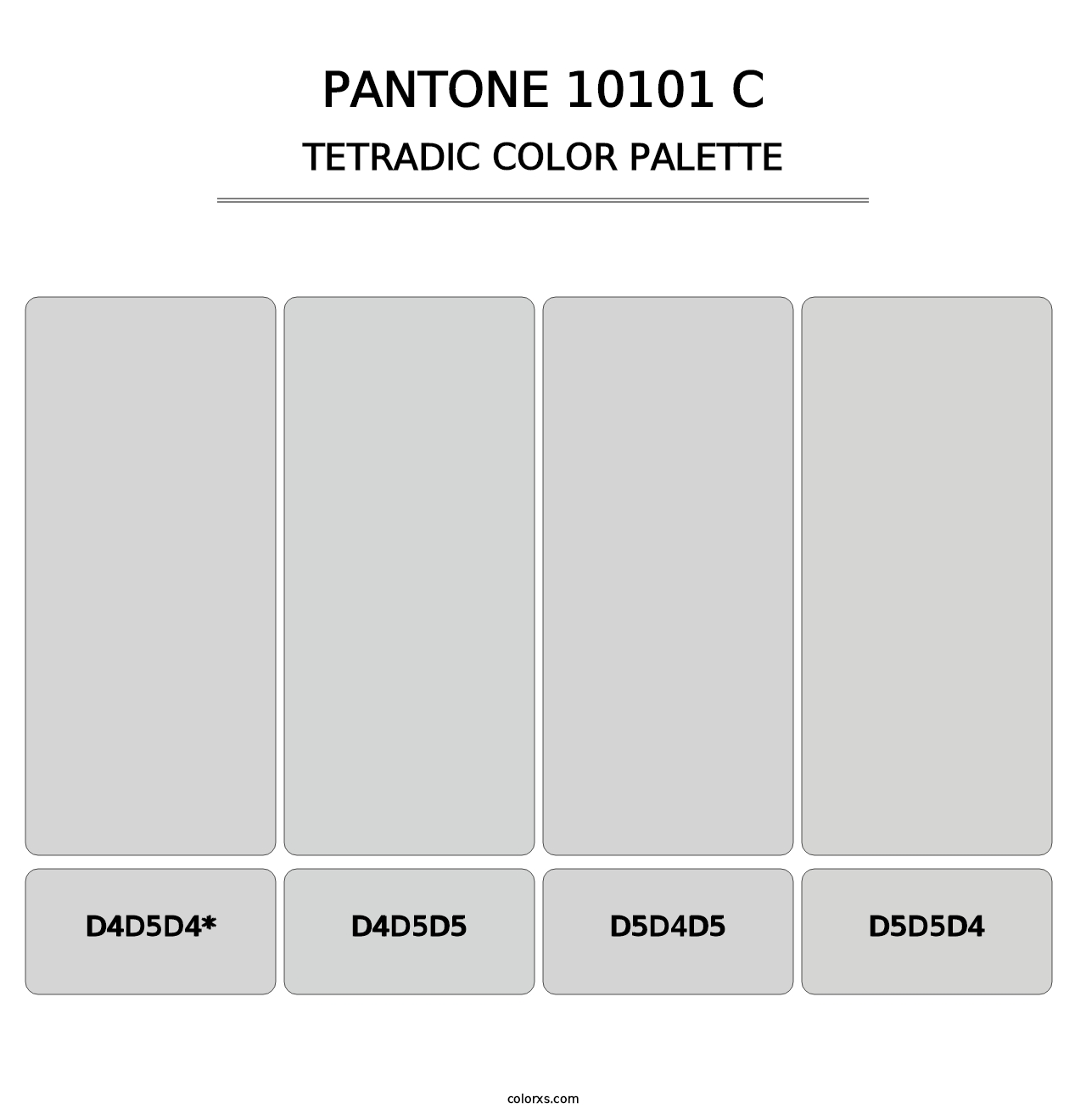 PANTONE 10101 C - Tetradic Color Palette