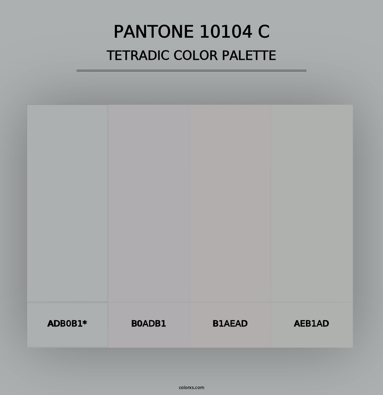 PANTONE 10104 C - Tetradic Color Palette