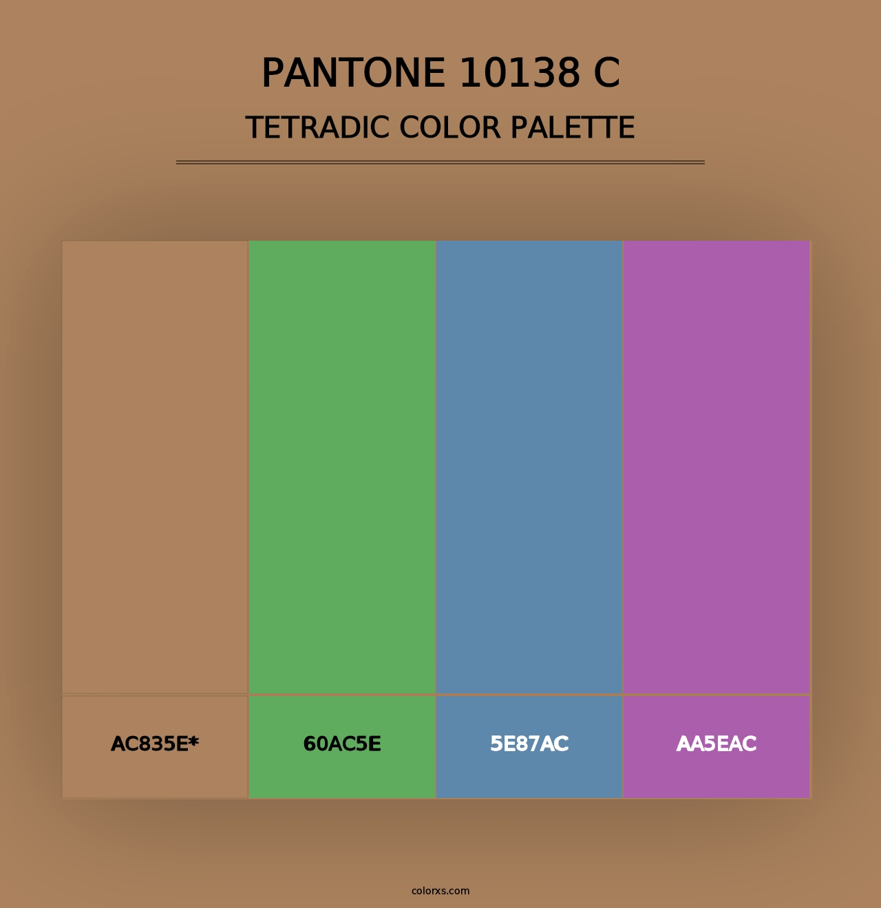 PANTONE 10138 C - Tetradic Color Palette