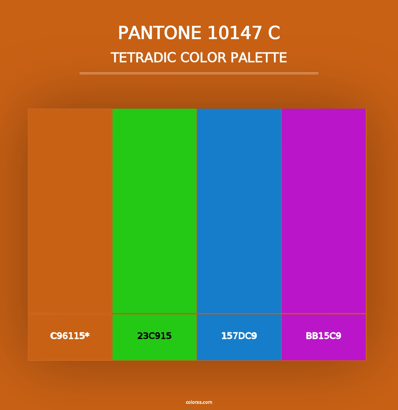 PANTONE 10147 C - Tetradic Color Palette