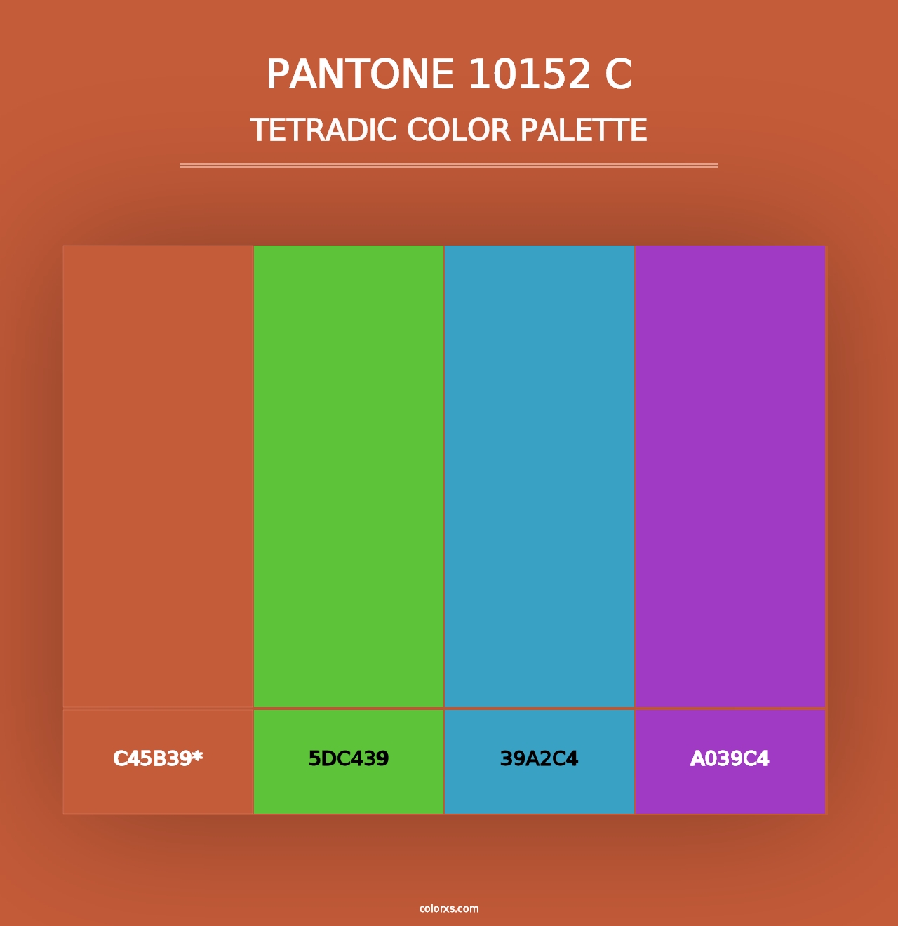 PANTONE 10152 C - Tetradic Color Palette