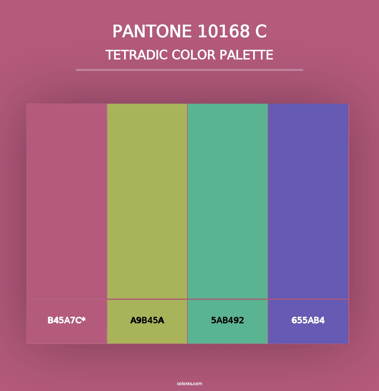 PANTONE 10168 C - Tetradic Color Palette