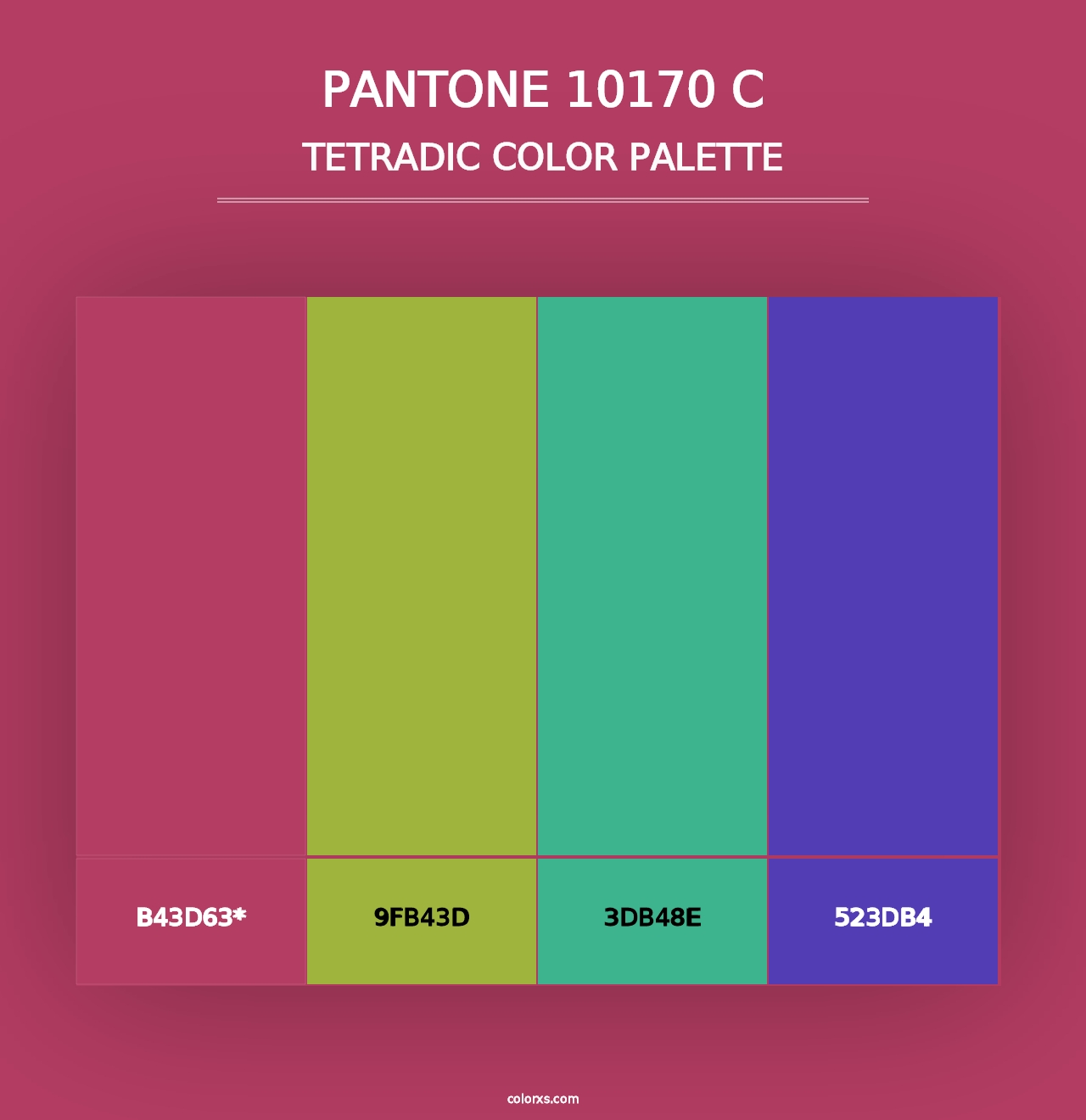 PANTONE 10170 C - Tetradic Color Palette