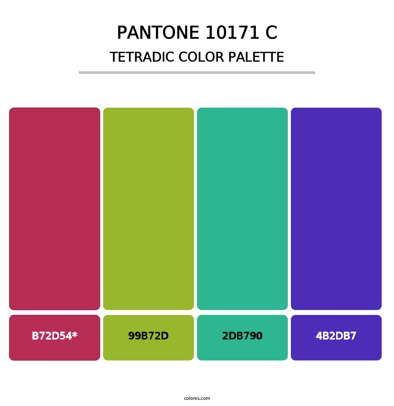 PANTONE 10171 C - Tetradic Color Palette