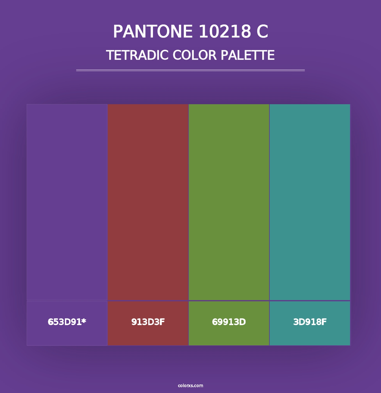 PANTONE 10218 C - Tetradic Color Palette