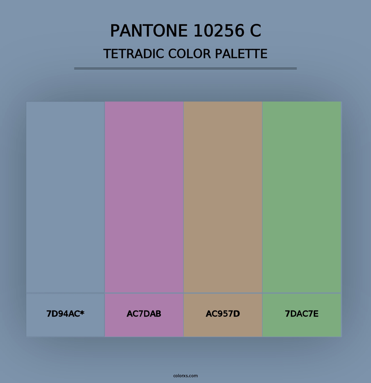 PANTONE 10256 C - Tetradic Color Palette