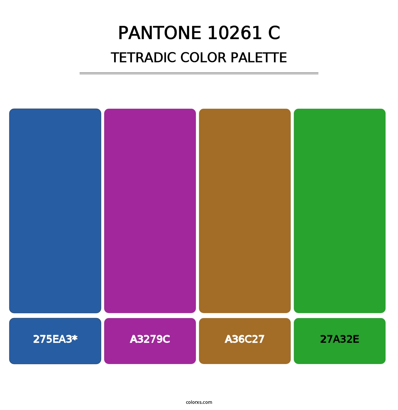 PANTONE 10261 C - Tetradic Color Palette