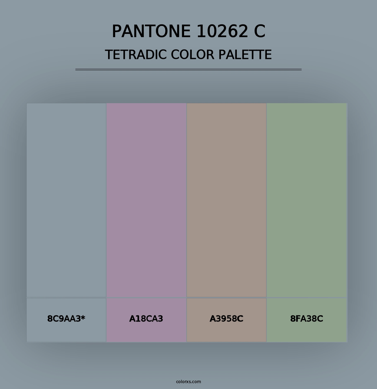 PANTONE 10262 C - Tetradic Color Palette