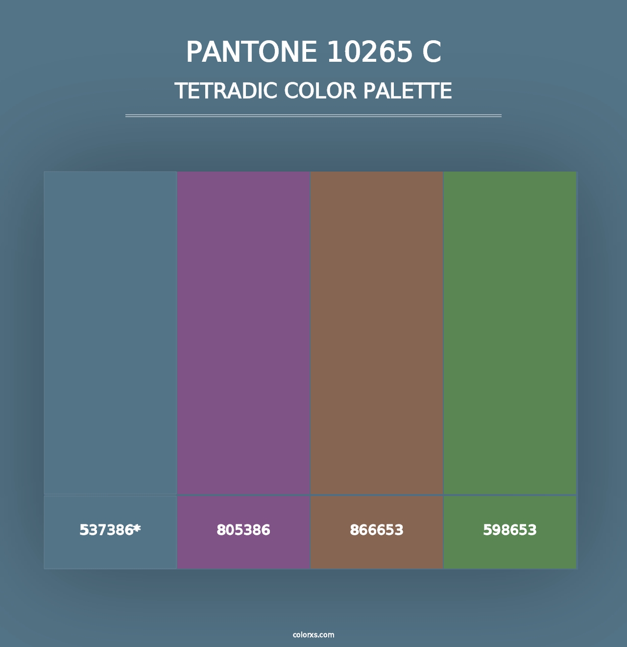 PANTONE 10265 C - Tetradic Color Palette