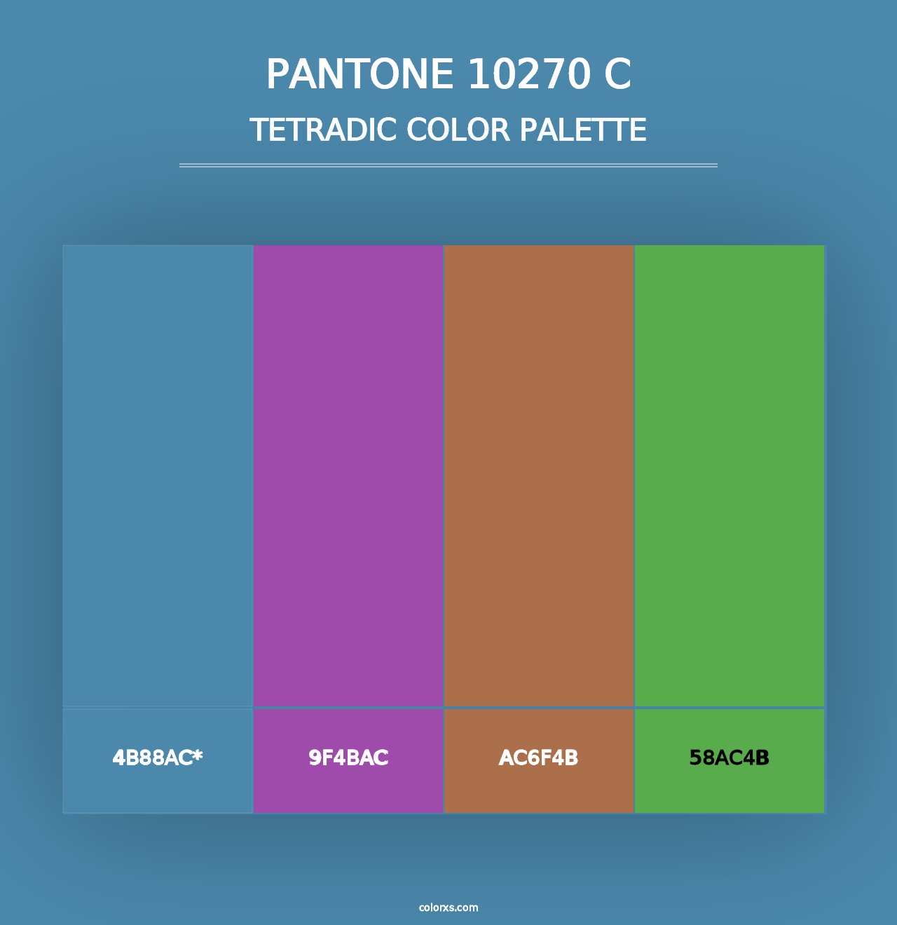 PANTONE 10270 C - Tetradic Color Palette