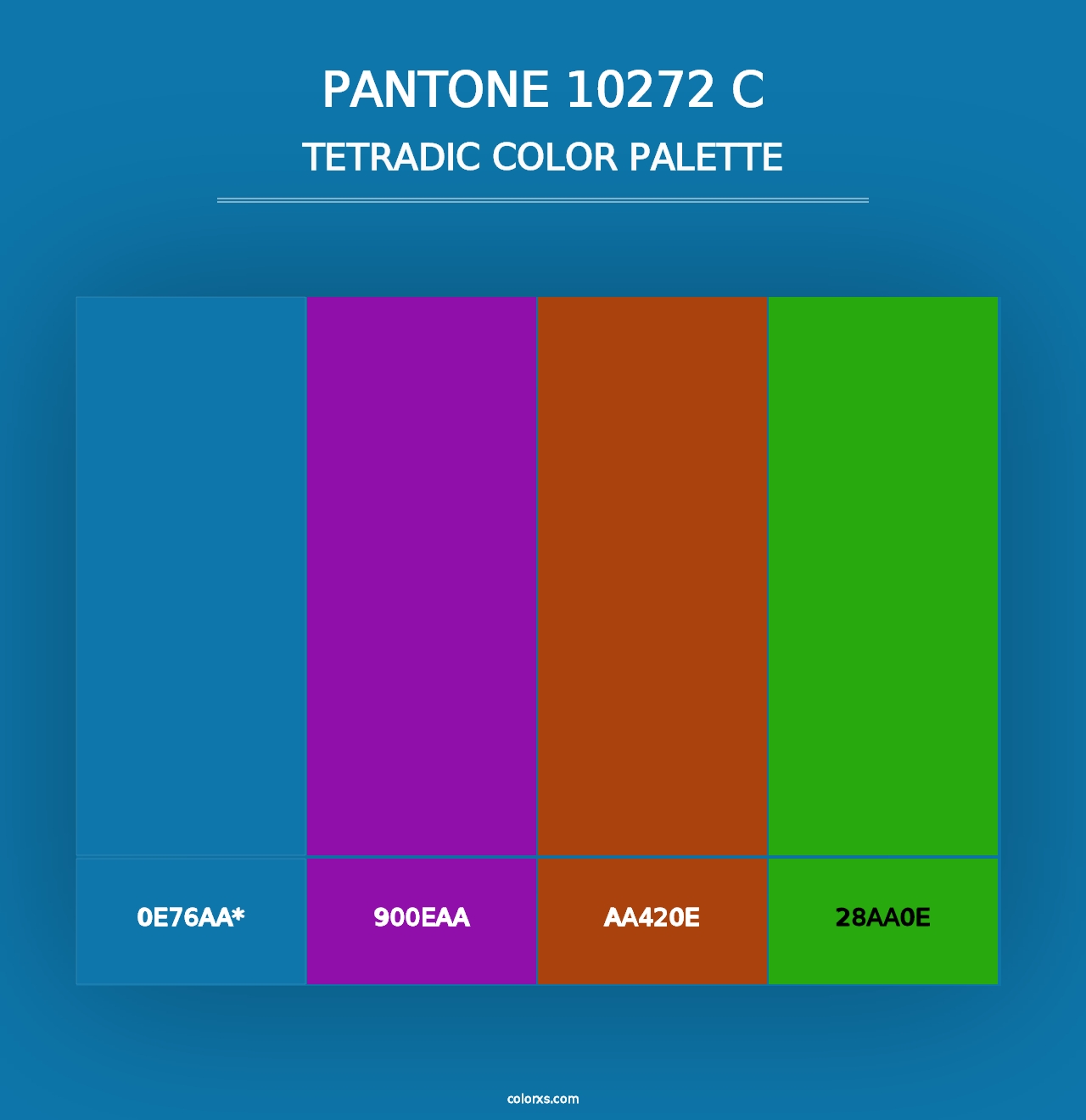 PANTONE 10272 C - Tetradic Color Palette